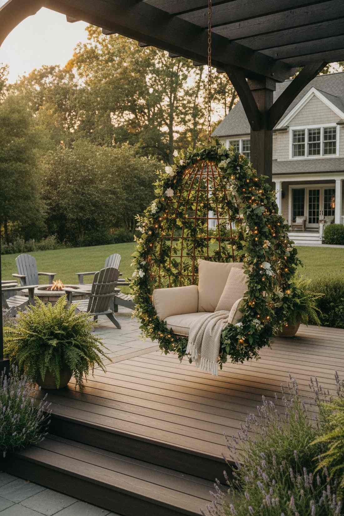 hanging chair garland nest