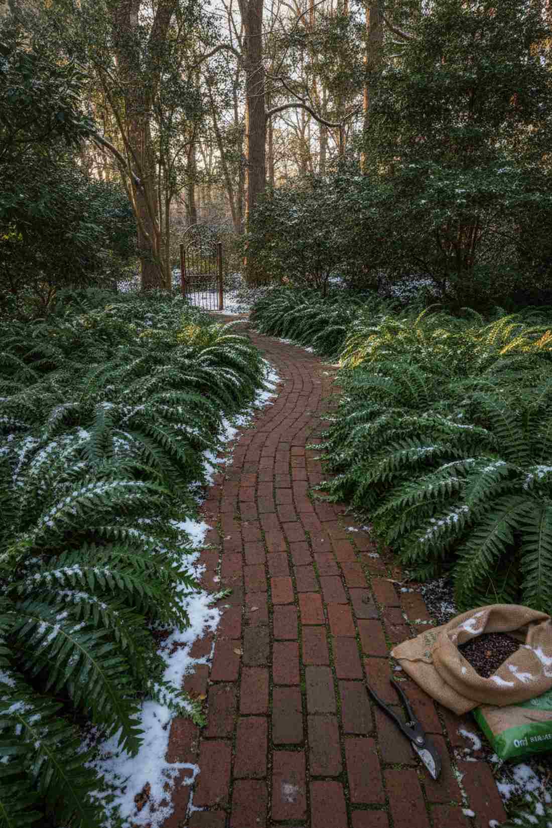 holly fern evergreen understory