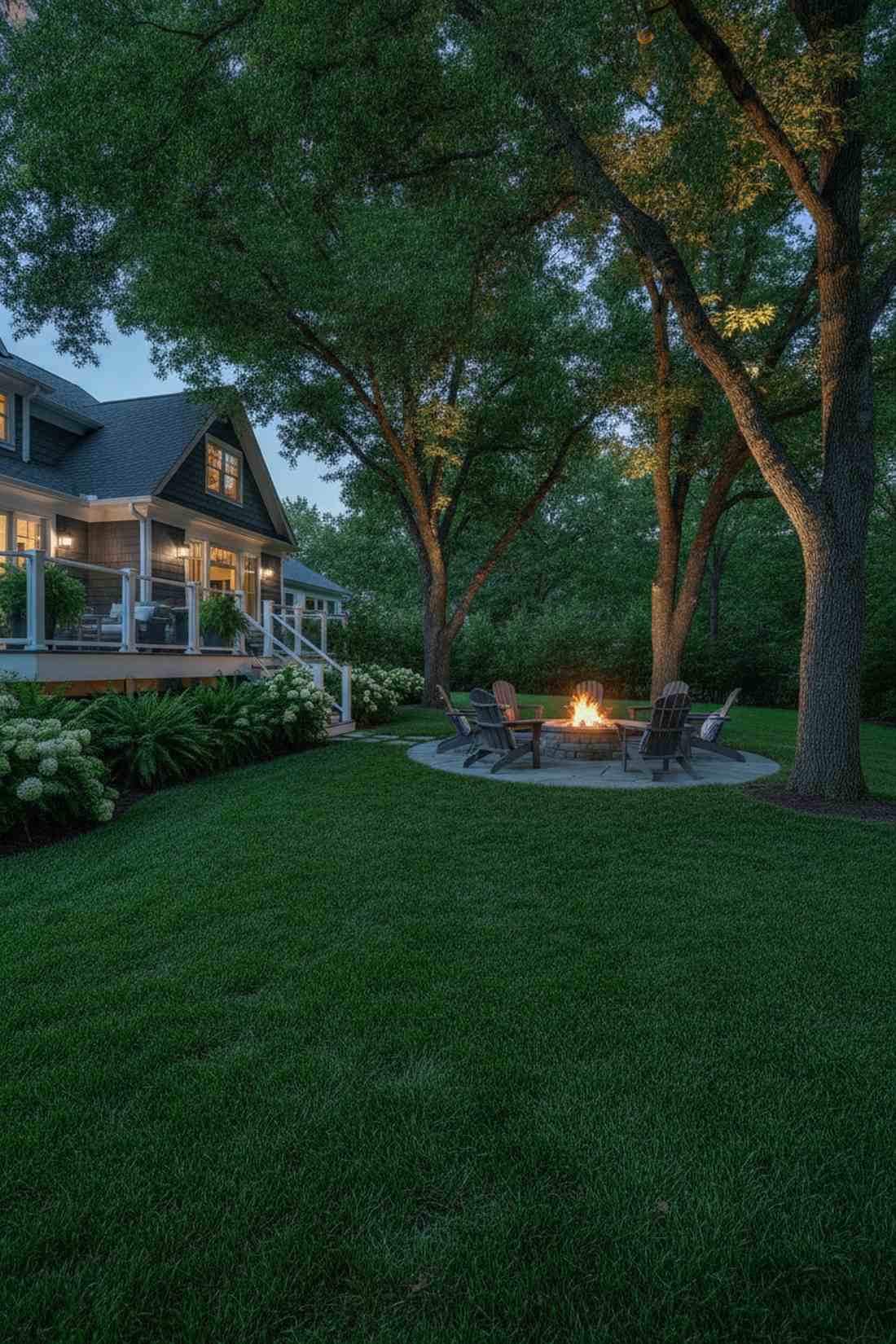 moonlighting through mature trees