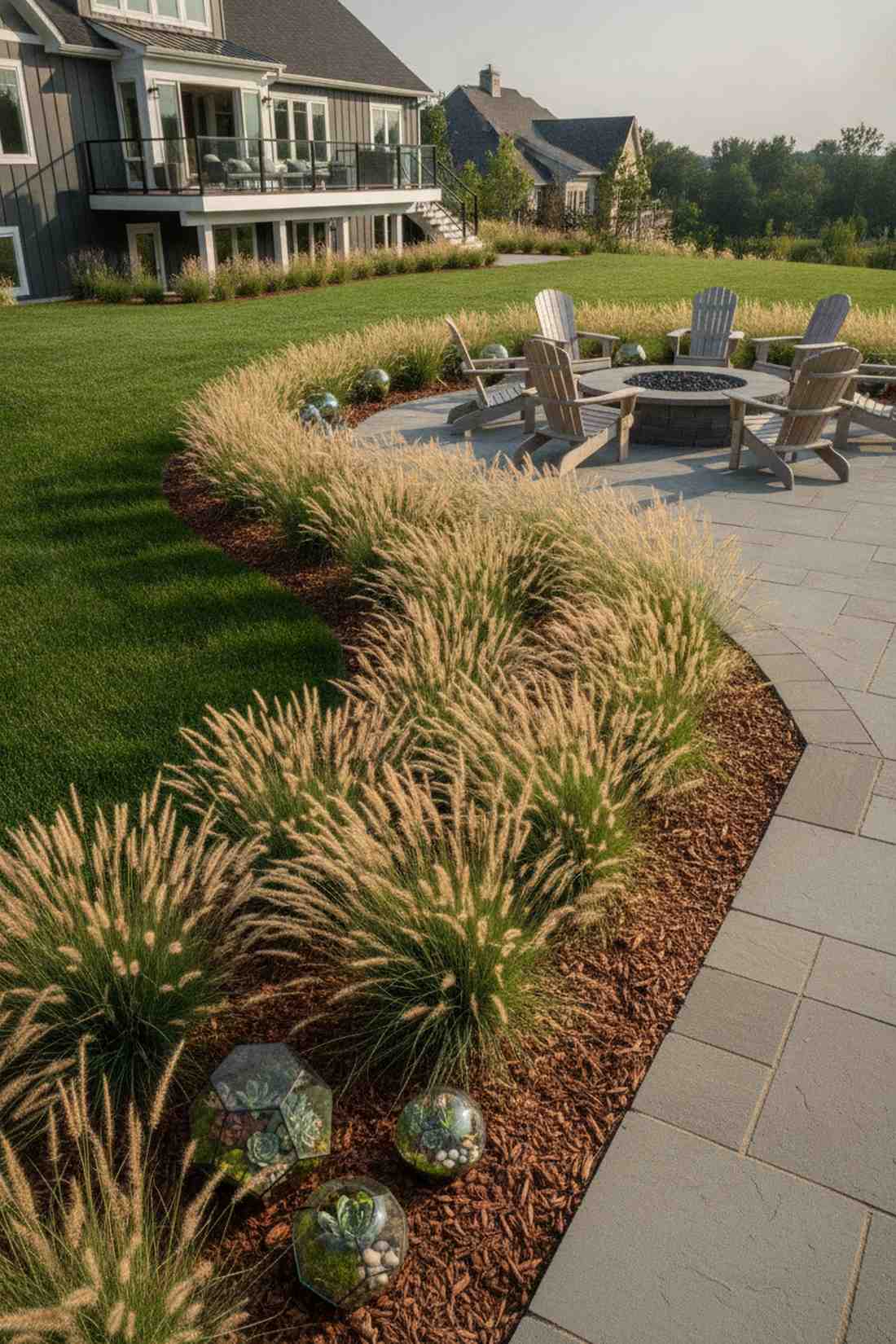 ornamental grass border