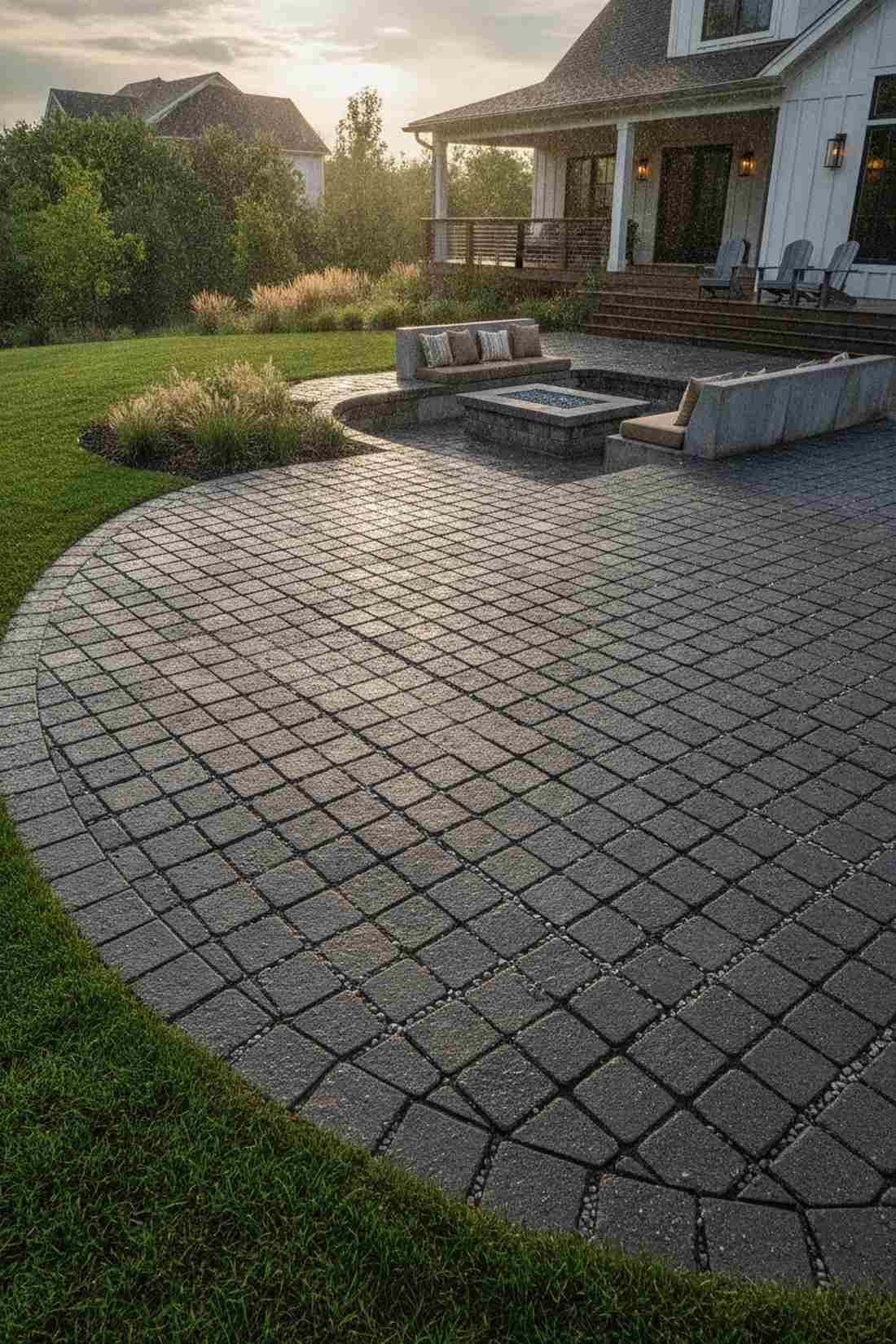 permeable paver patio