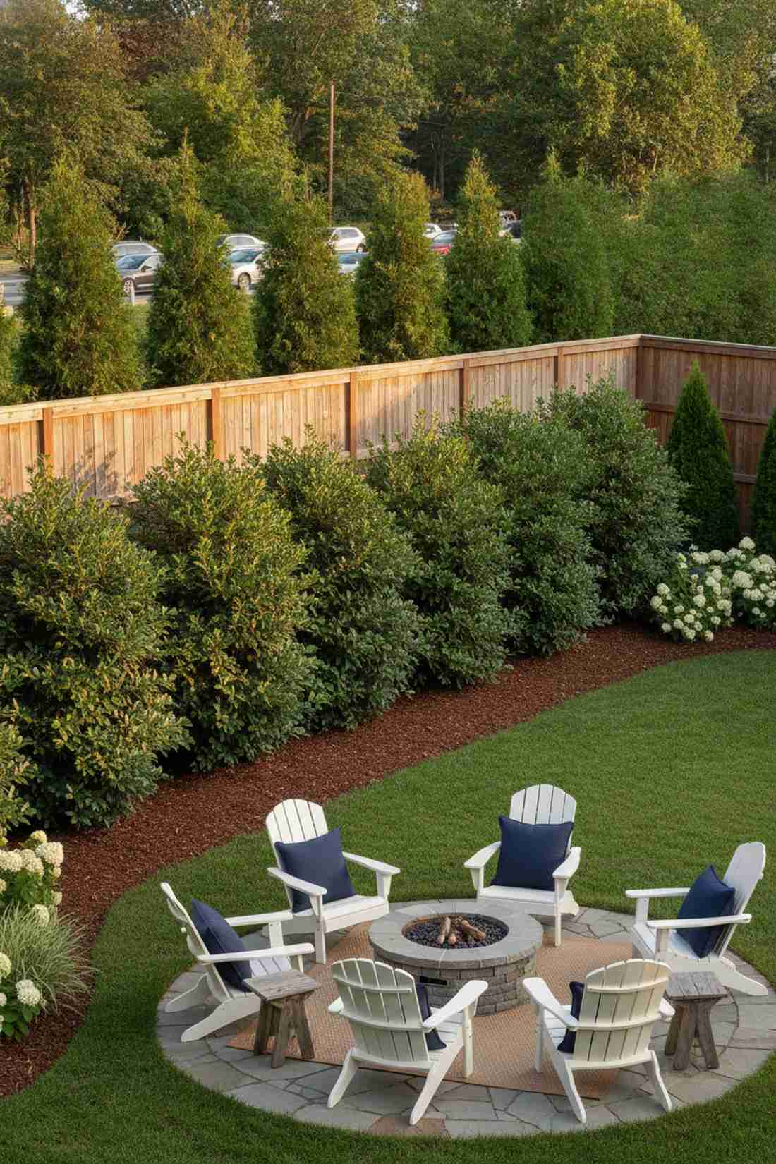 privacy fence living hedge