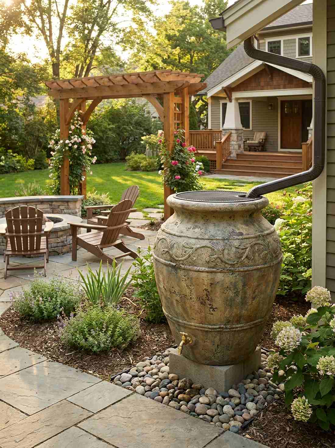 rainwater harvesting basins