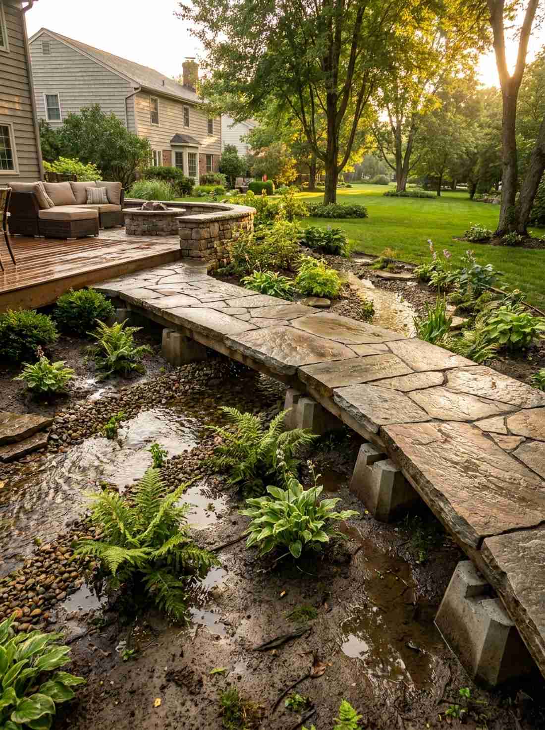raised stone causeway