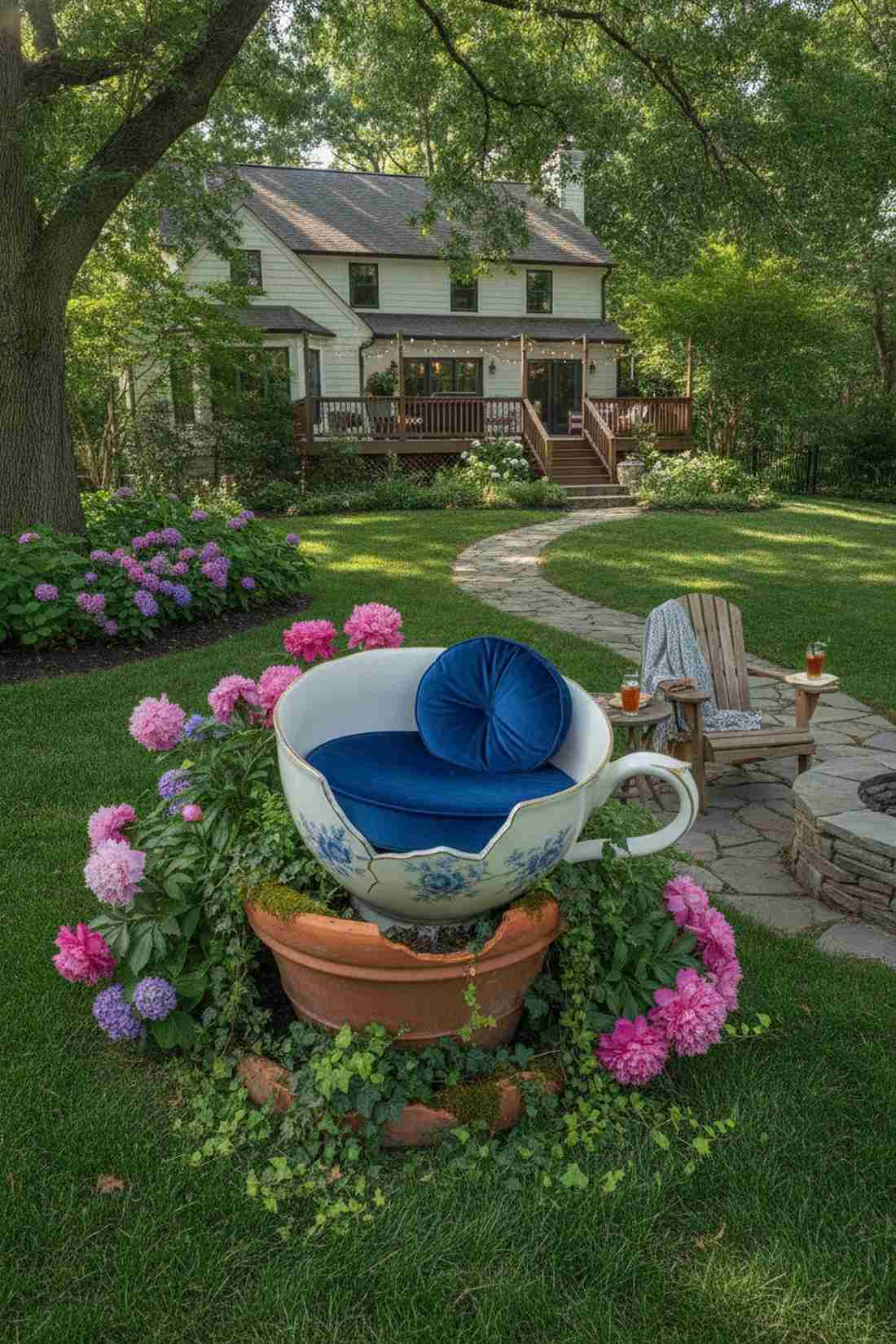 teacup seating nook