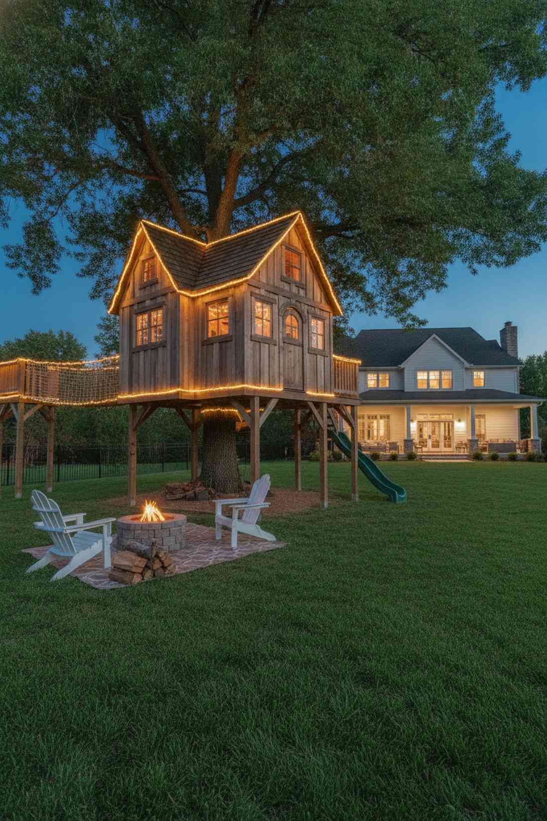 treehouse playhouse lighting