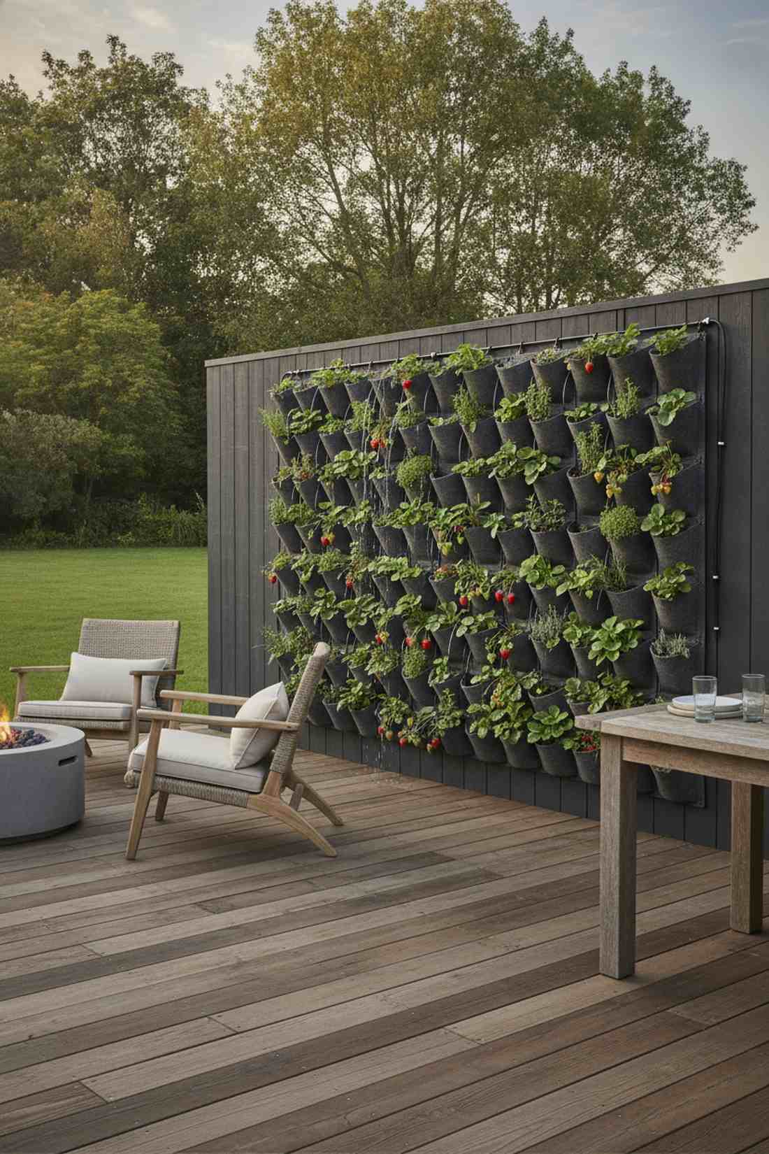 vertical pocket wall