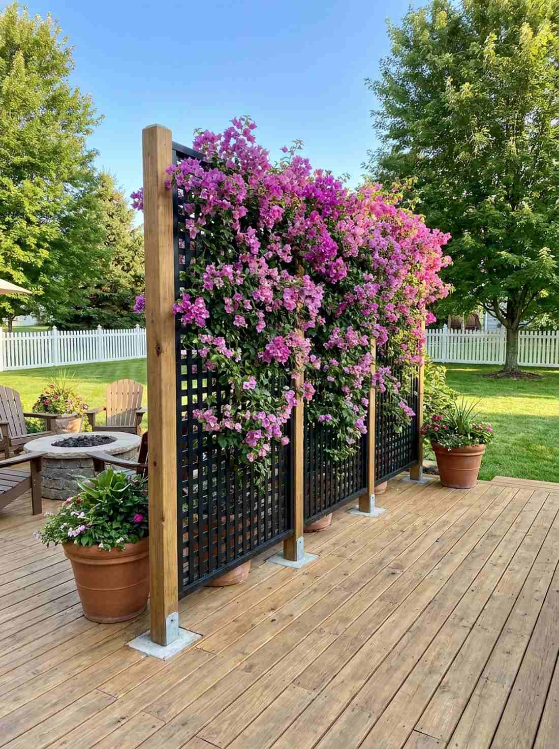 vine covered trellis panels