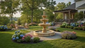 445 home garden fountain vertical
