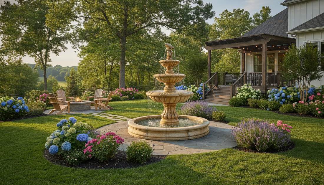 445 home garden fountain vertical