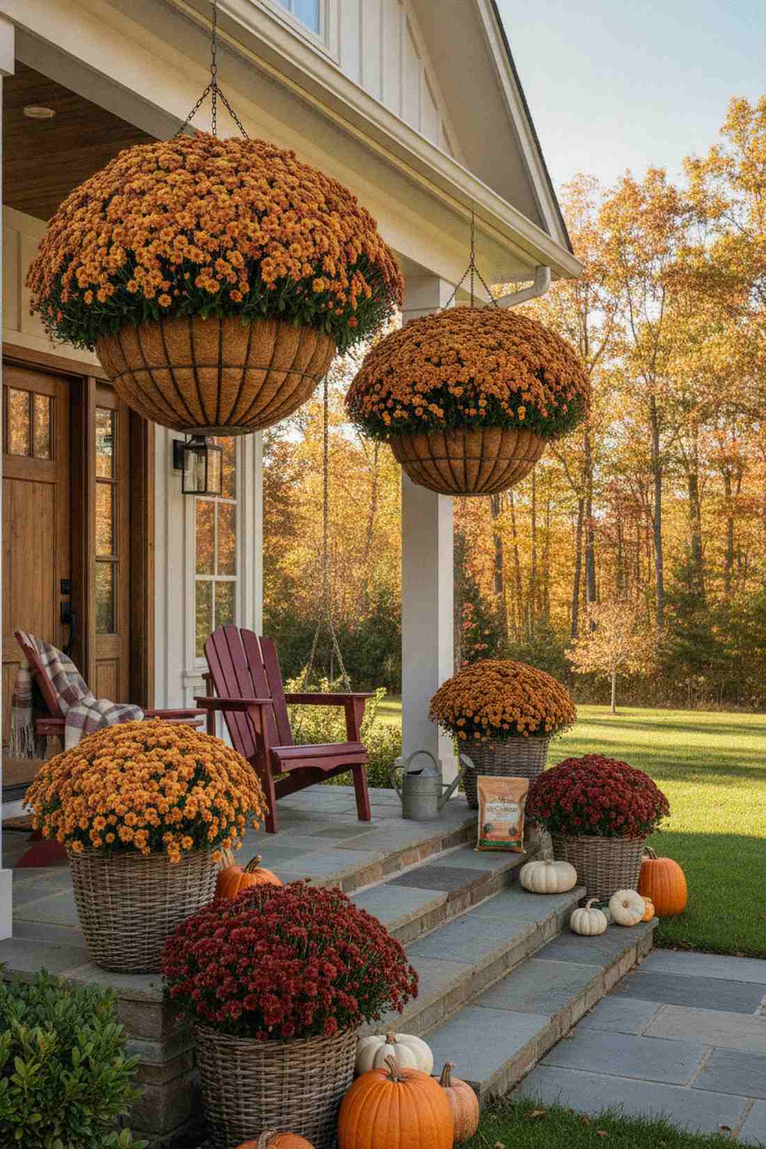 autumn mum baskets