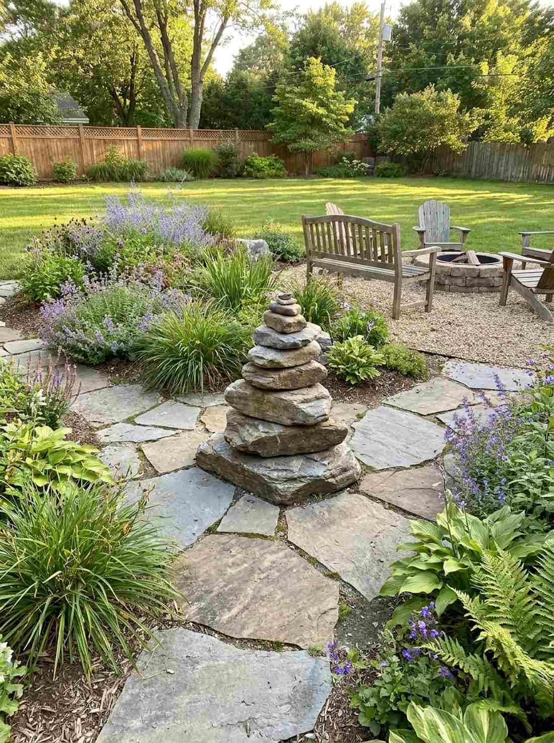 cairn marker stacks