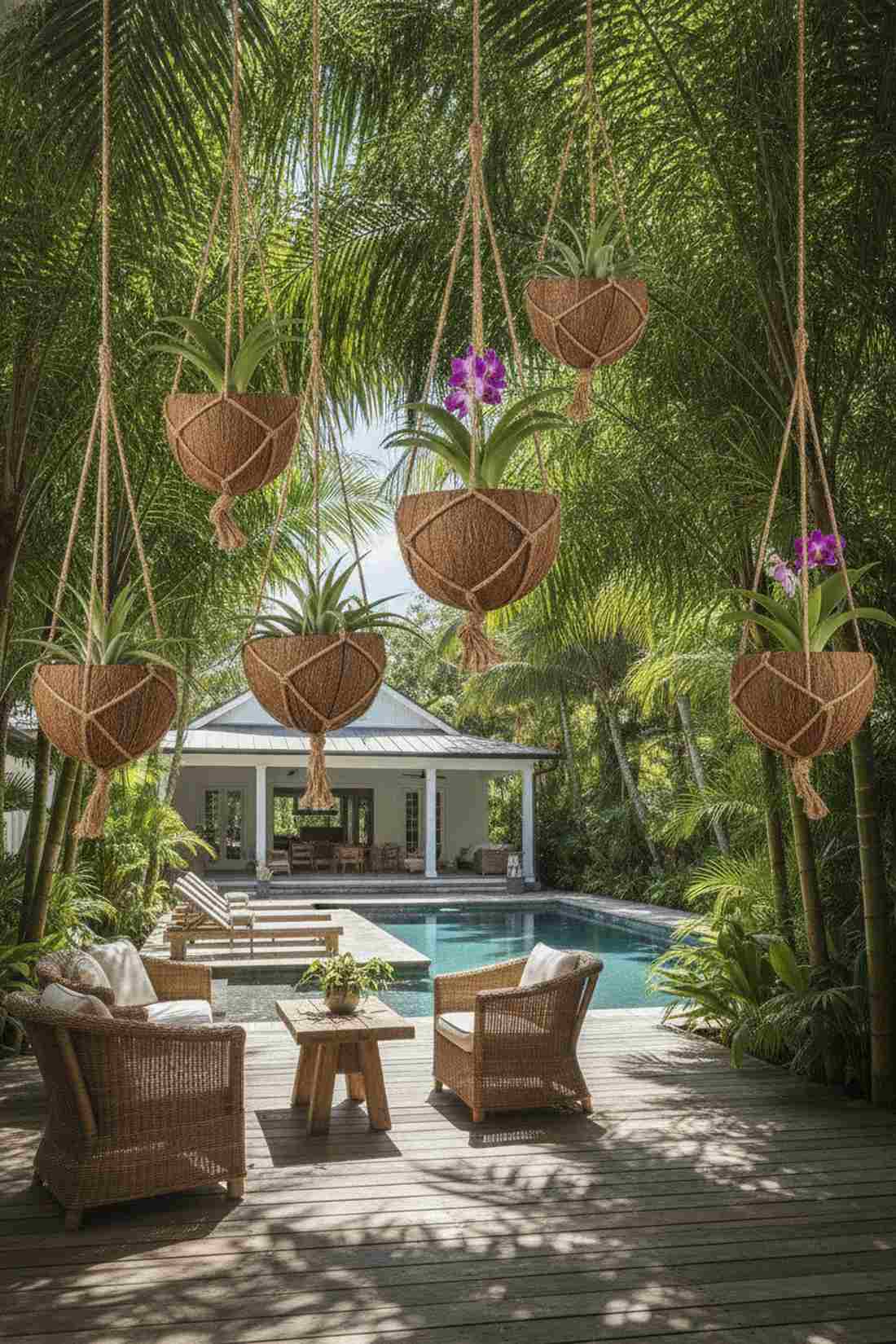 coconut shell planter