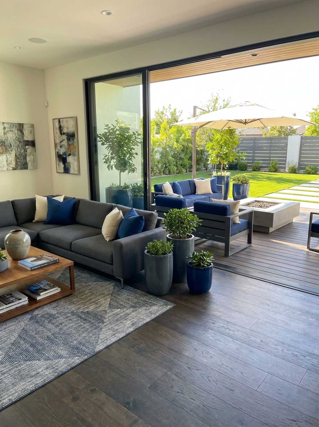 indoor outdoor visual continuity