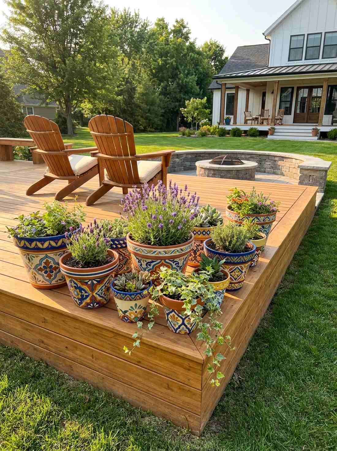 painted pots