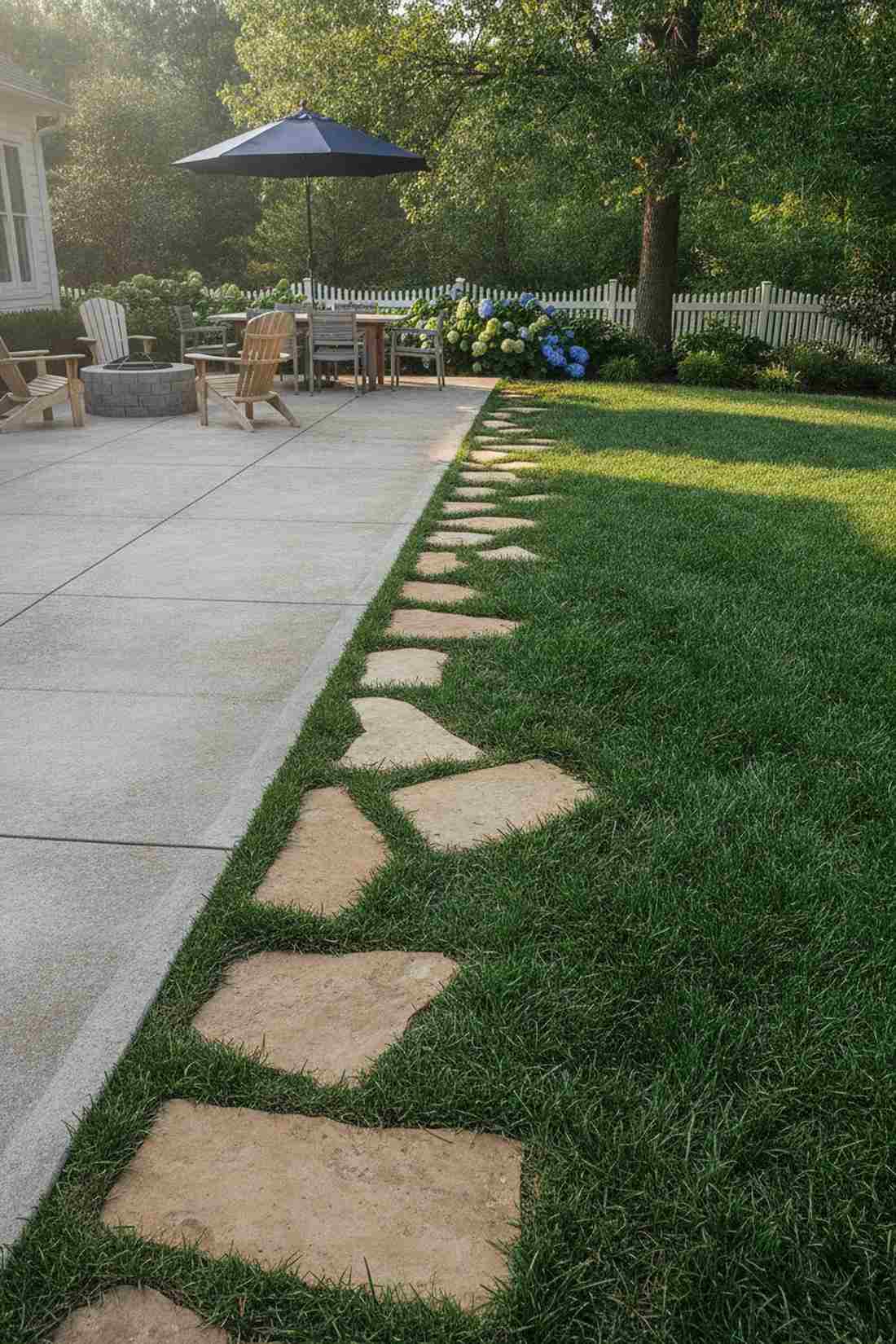 patio lawn edge detail