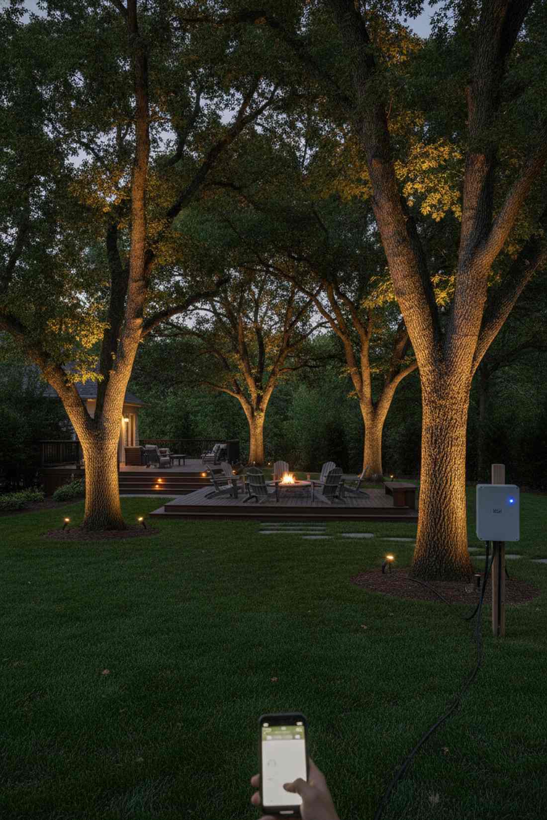 uplighting for specimen trees