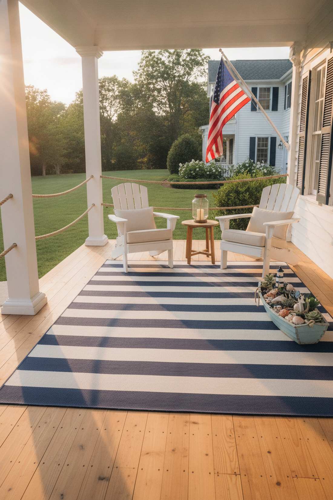 coastal hamptons stripes