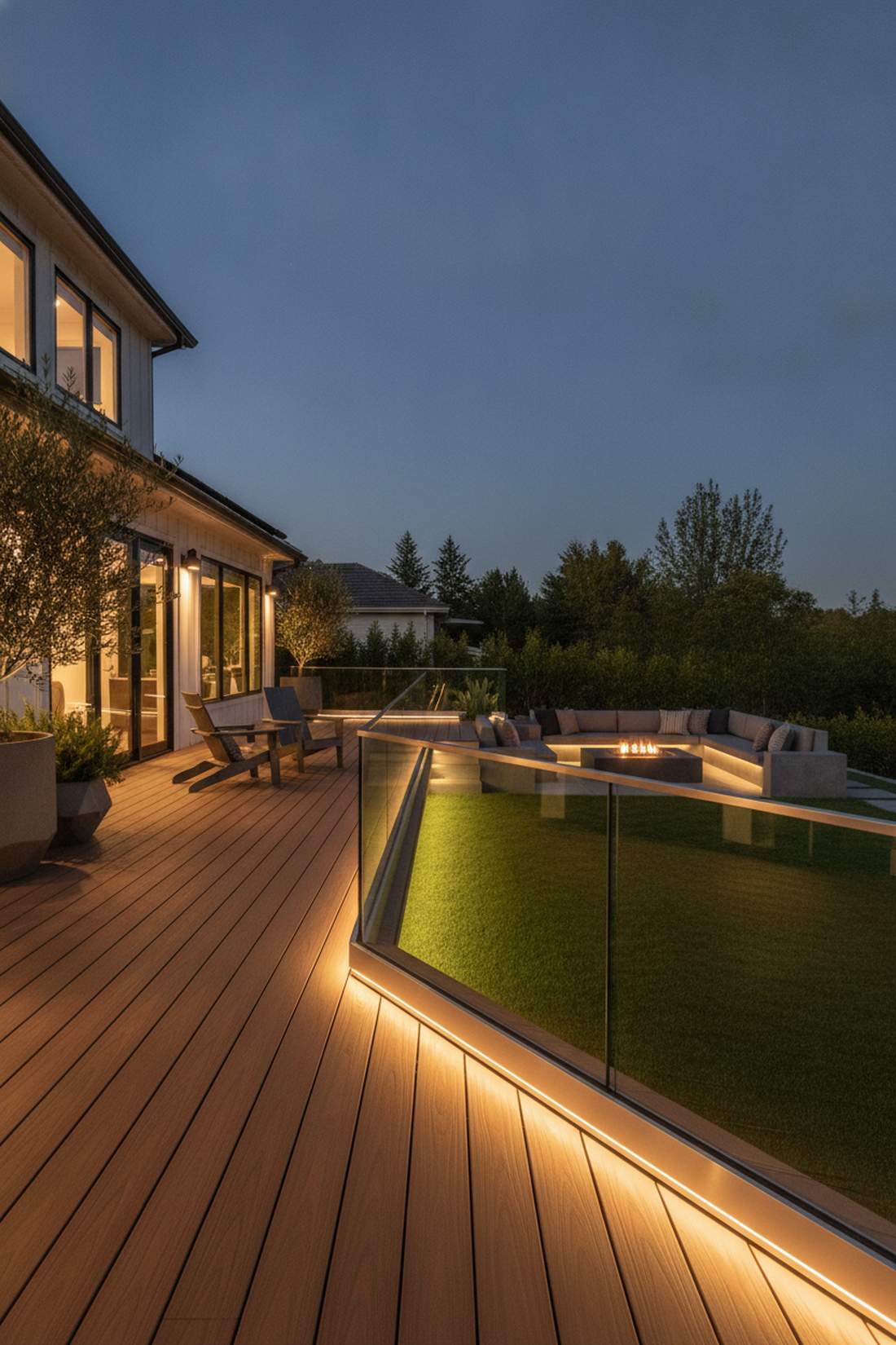 deck railing underlighting