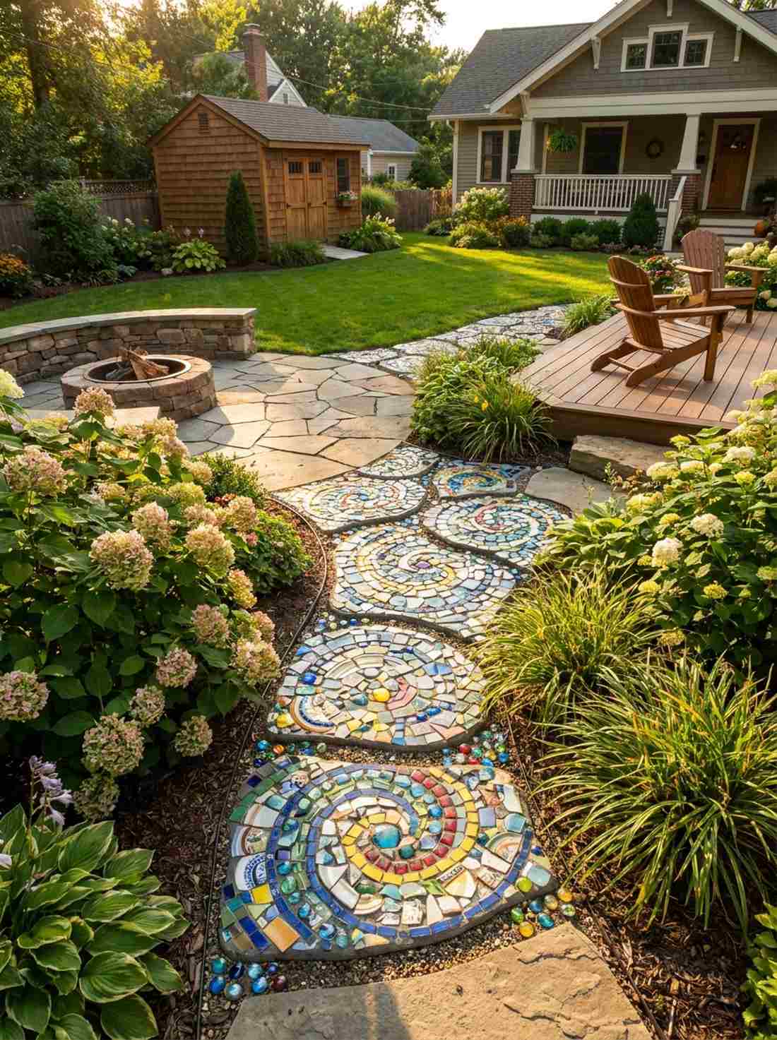 mosaic stepping stones