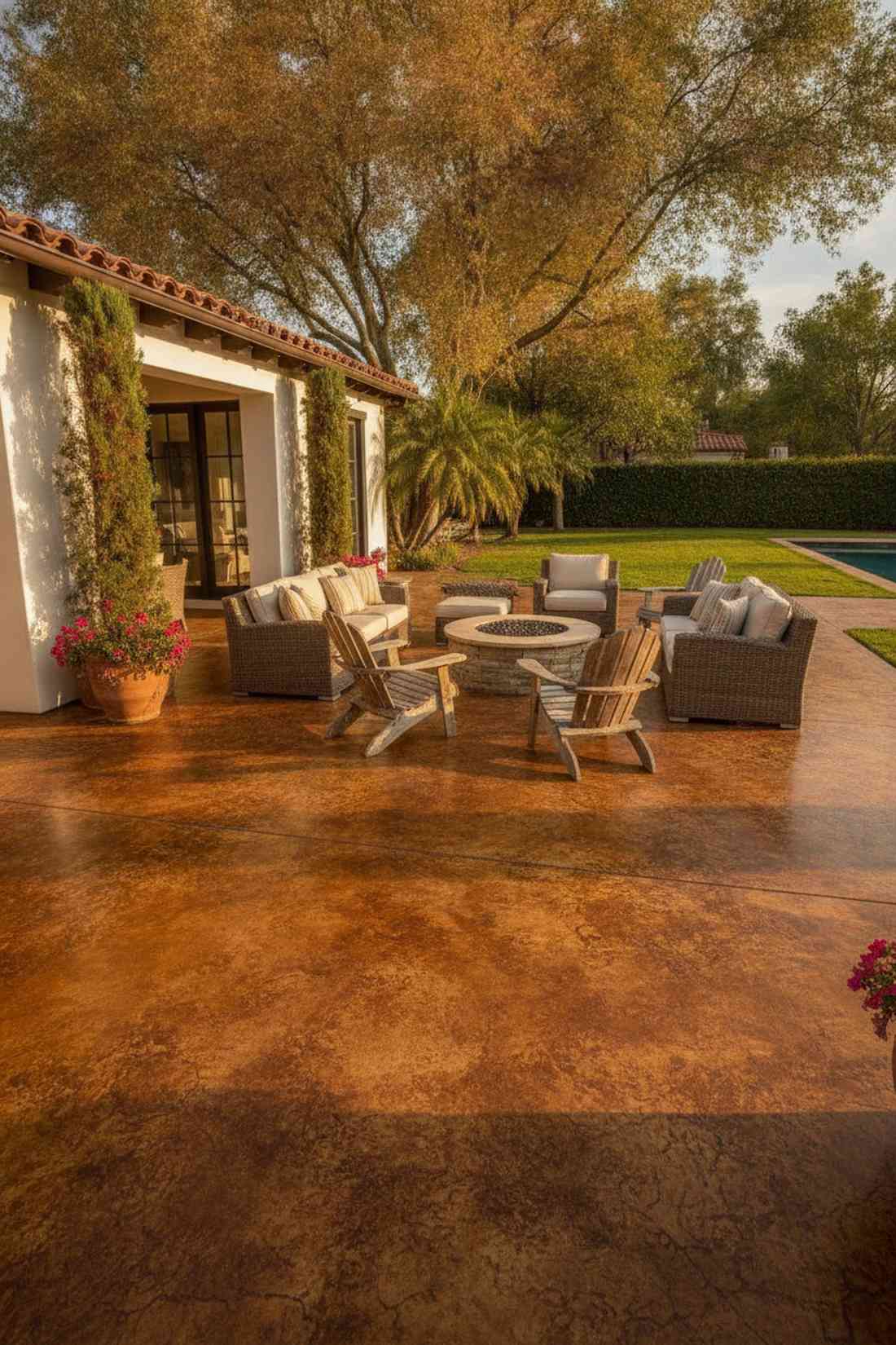 stained concrete overlay
