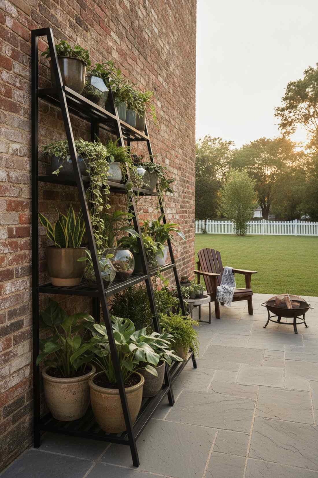 vertical plant stand combo