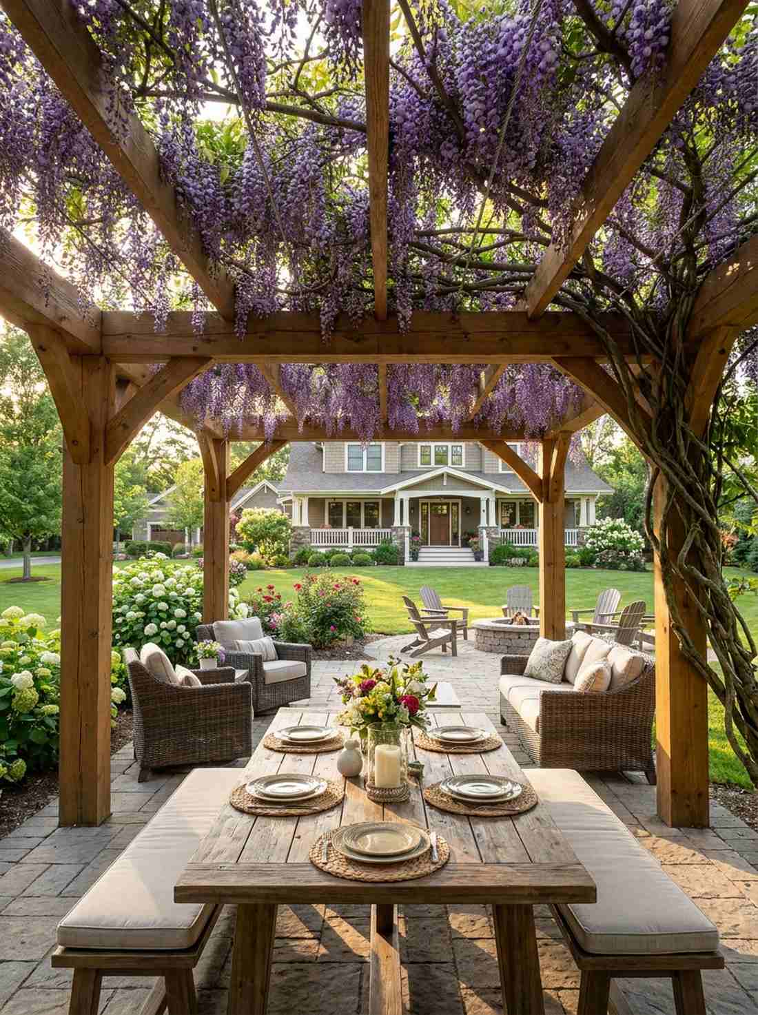 wisteria pergola canopy