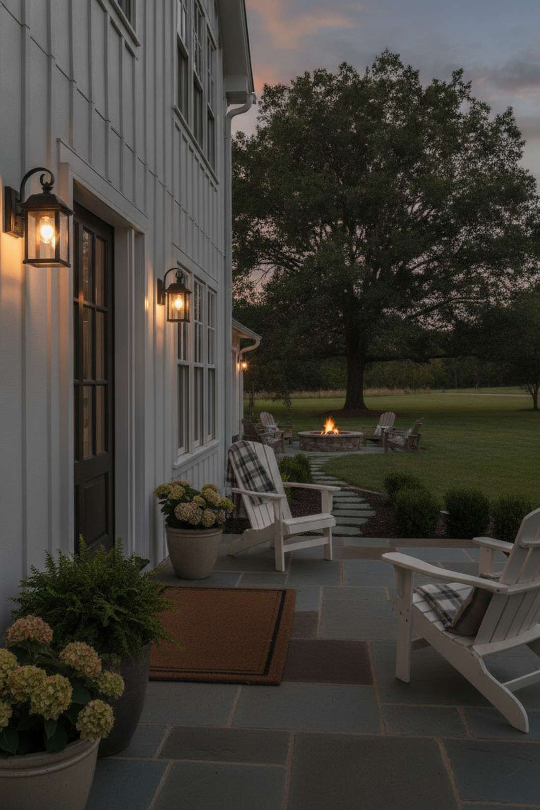 dusk to dawn entry lights