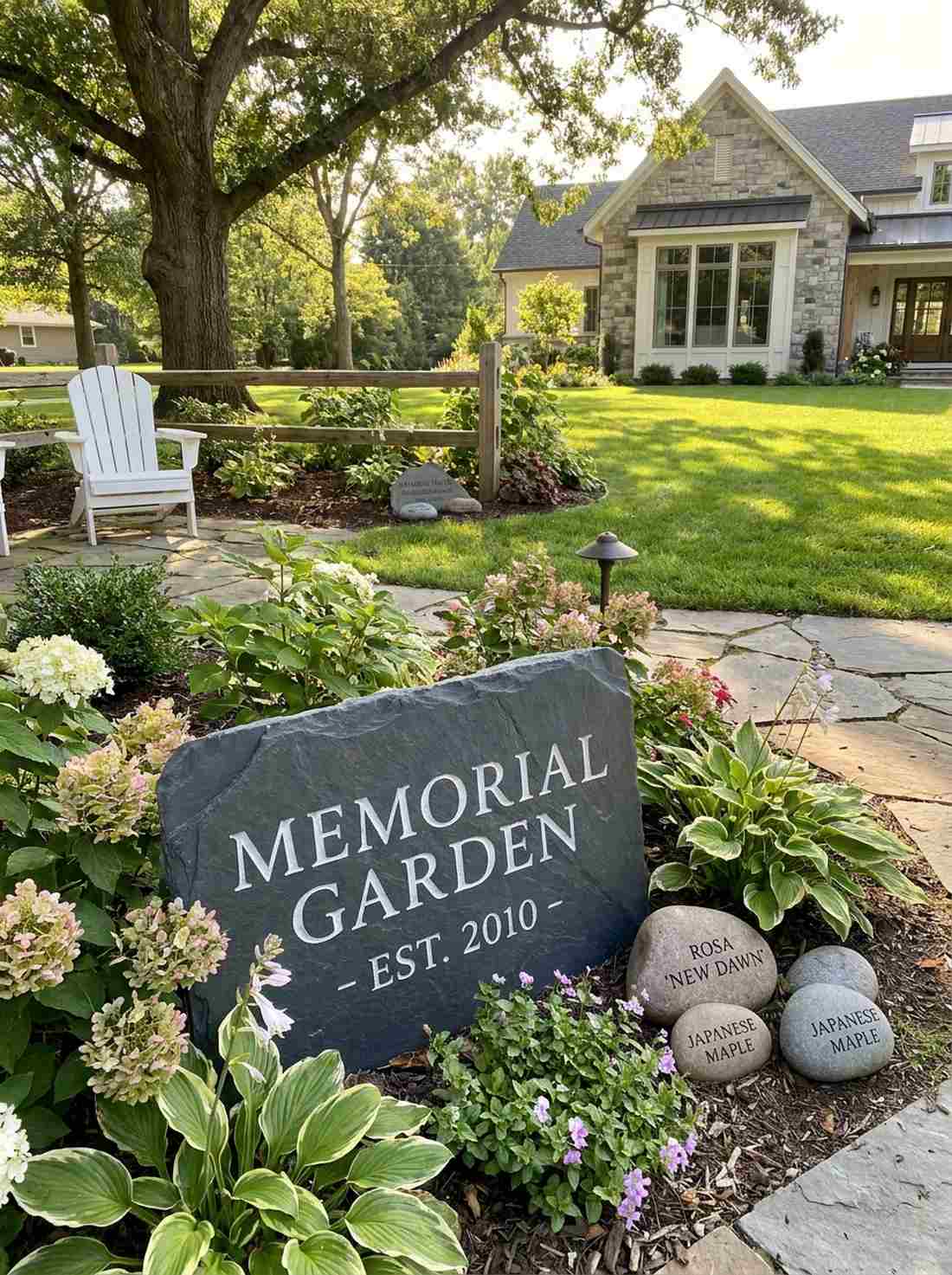engraved stone markers