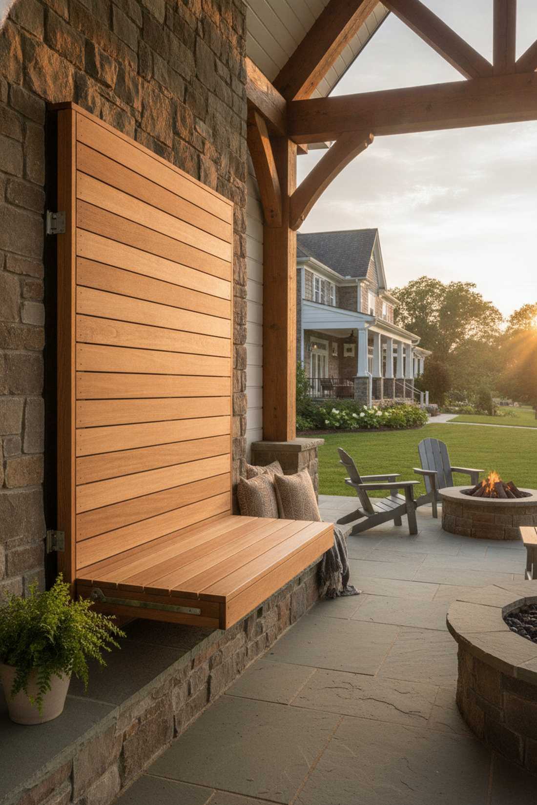 fold down wall bench