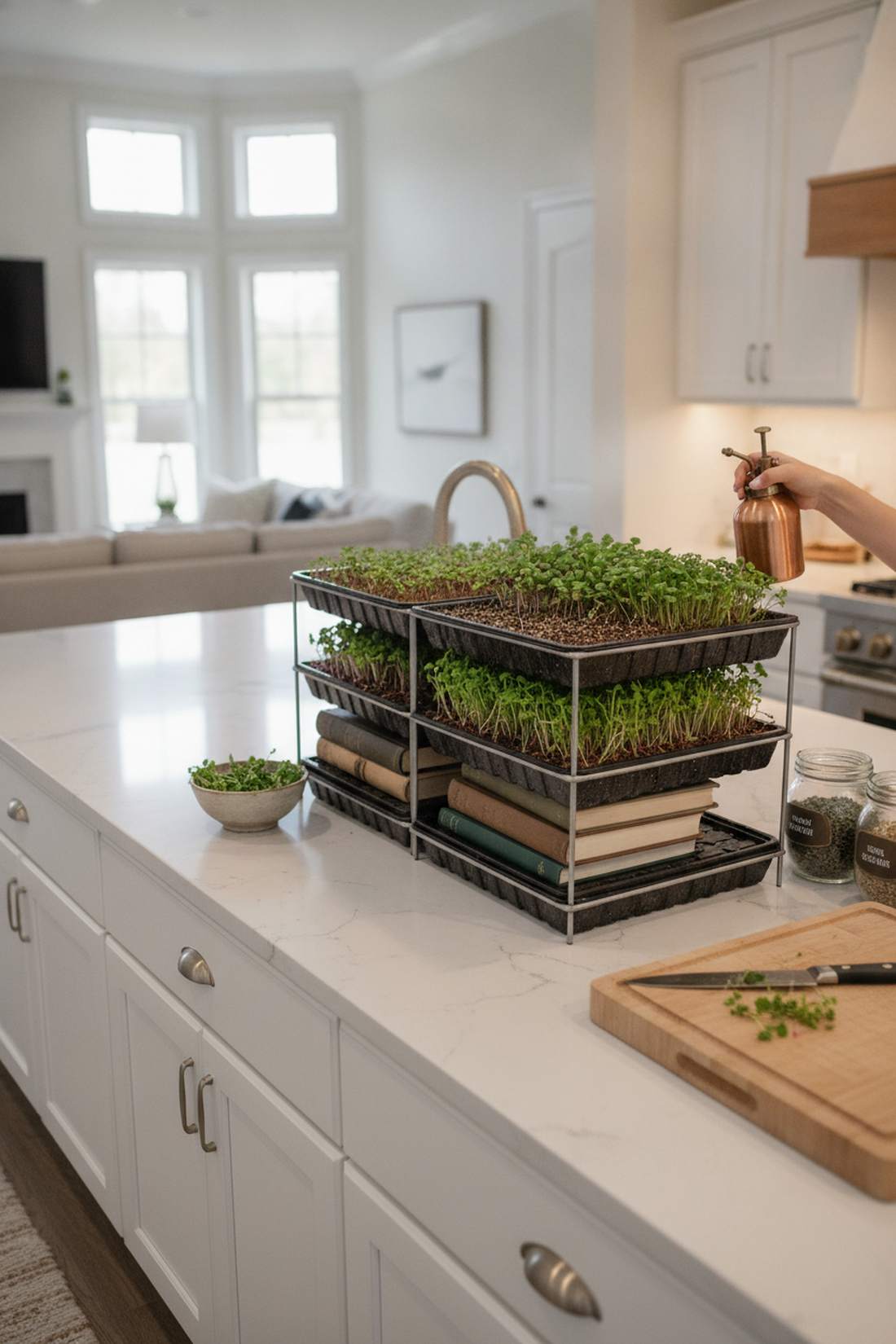 microgreens production trays