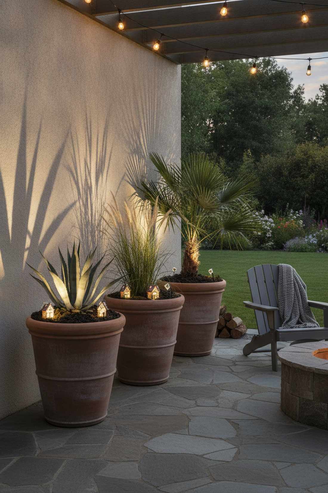 potted plant highlighting