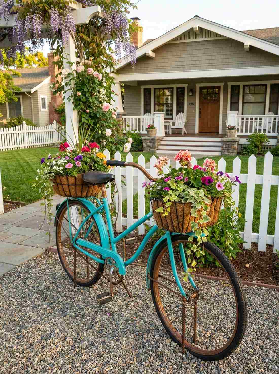 vintage bicycle planter