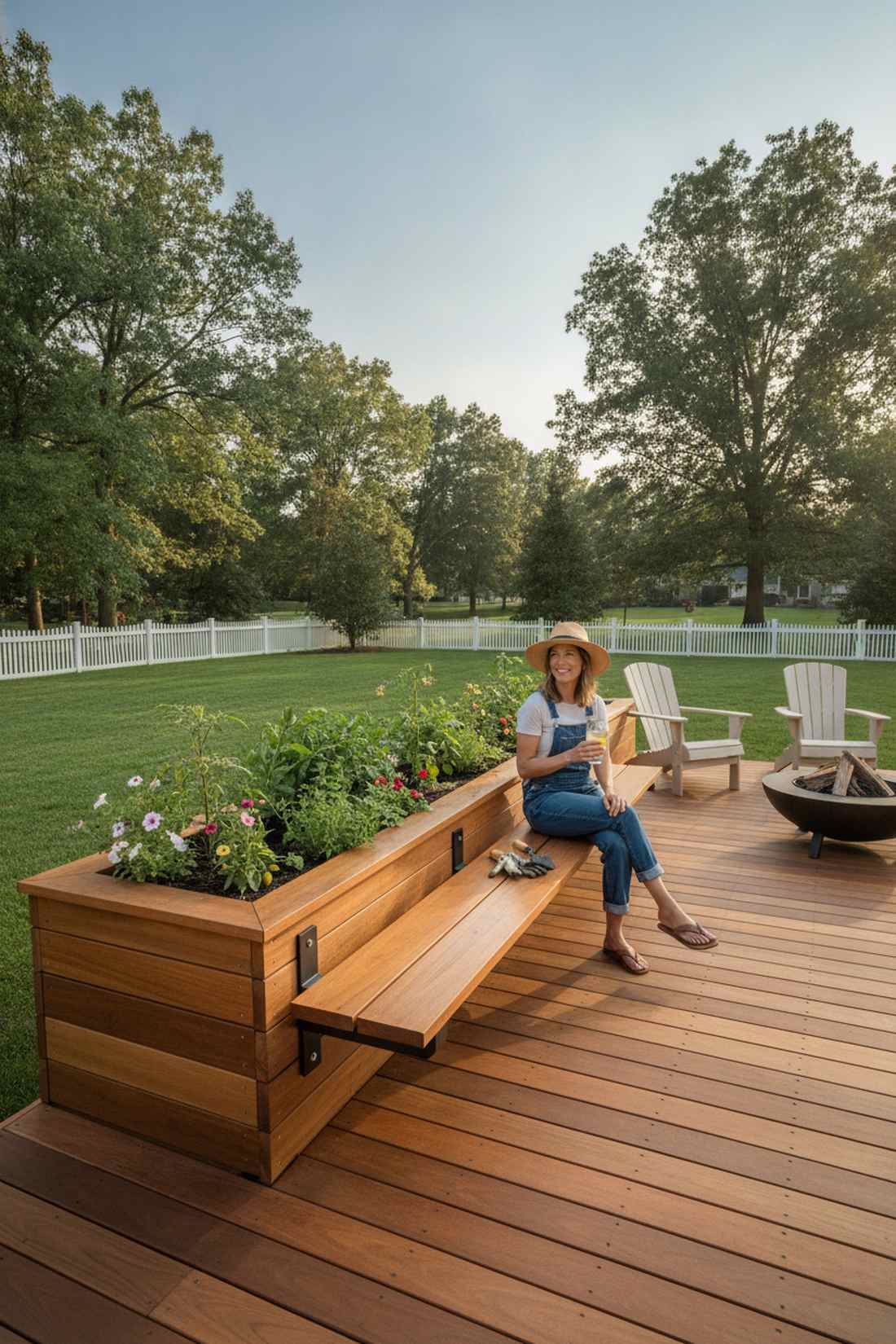 bench integrated bed