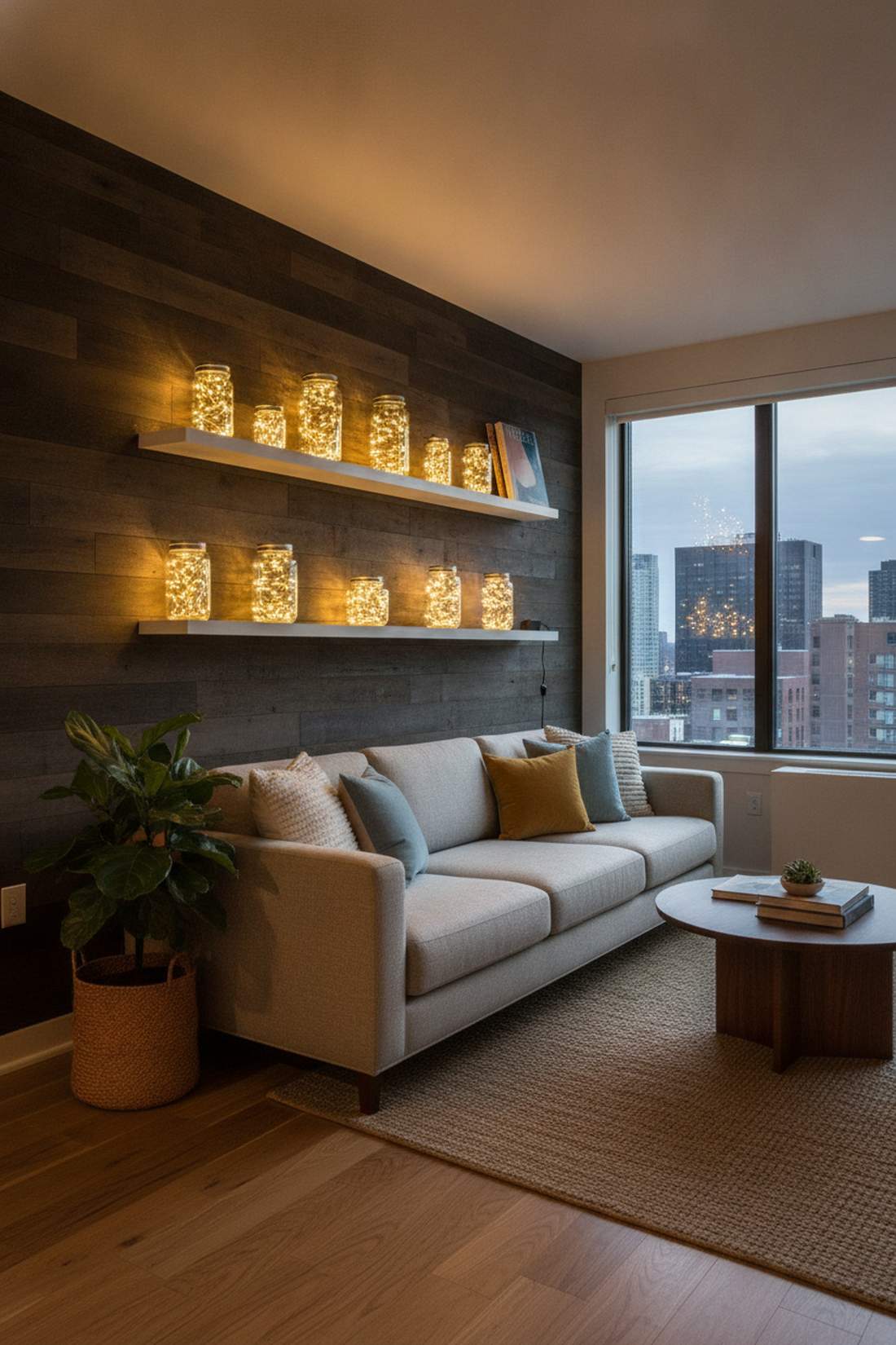 floating shelf wall display