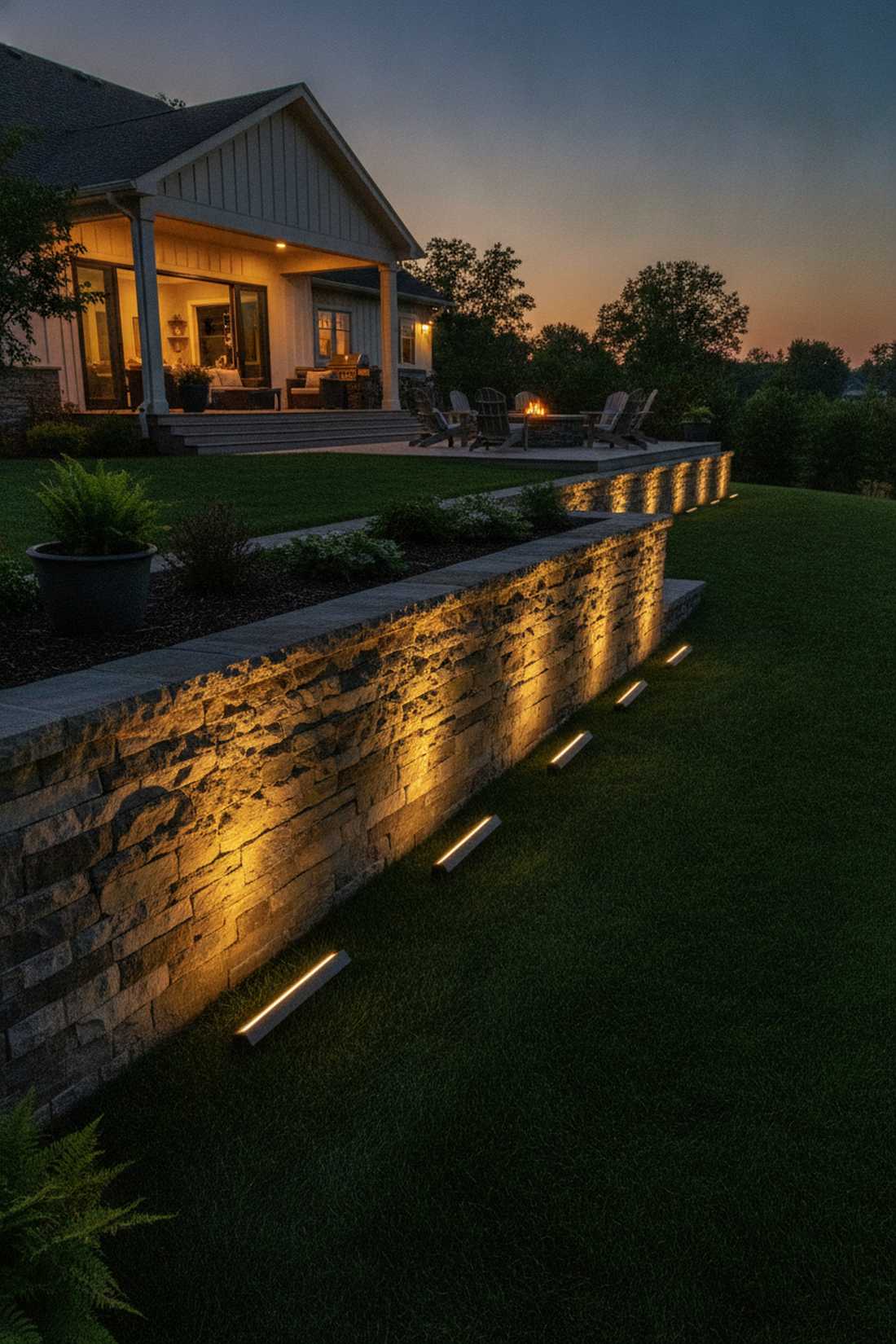 graze lighting for textured walls