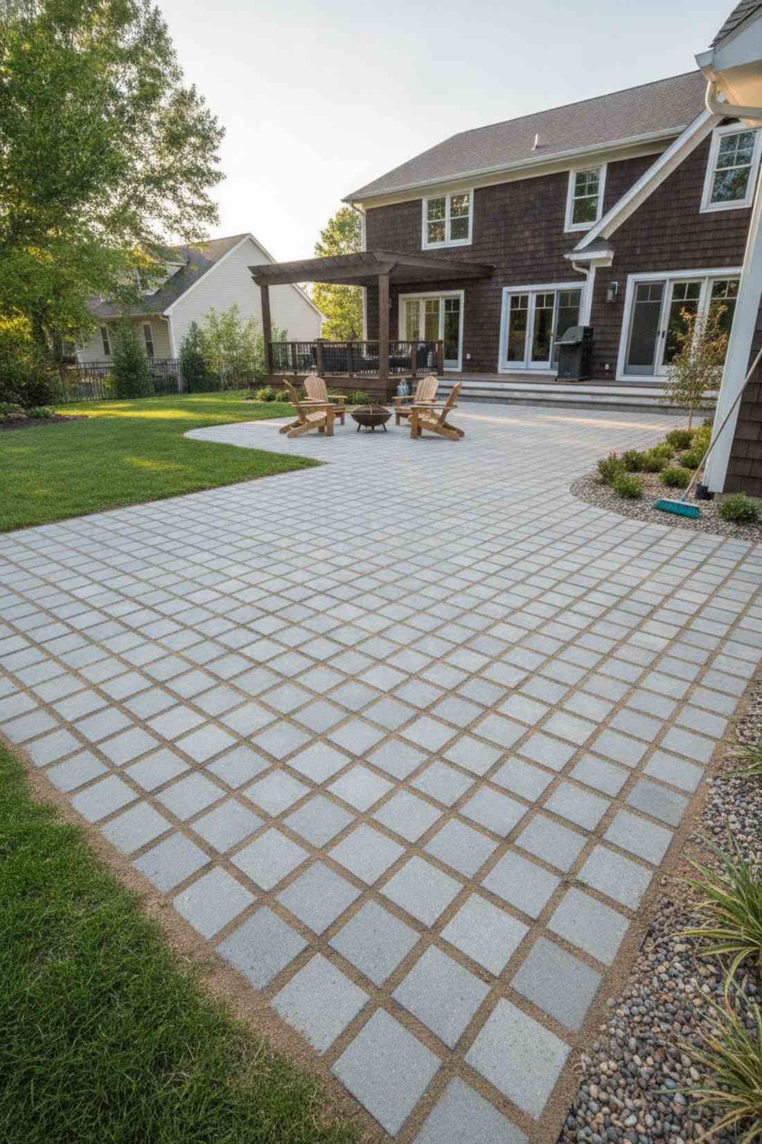 porous paver with sand joints