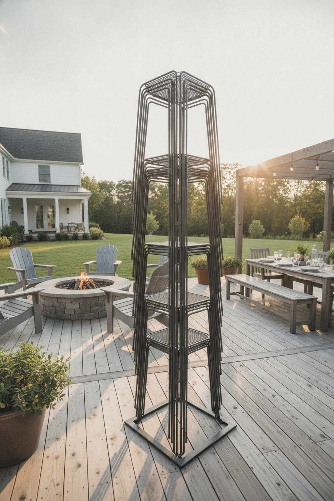 stackable stool tower