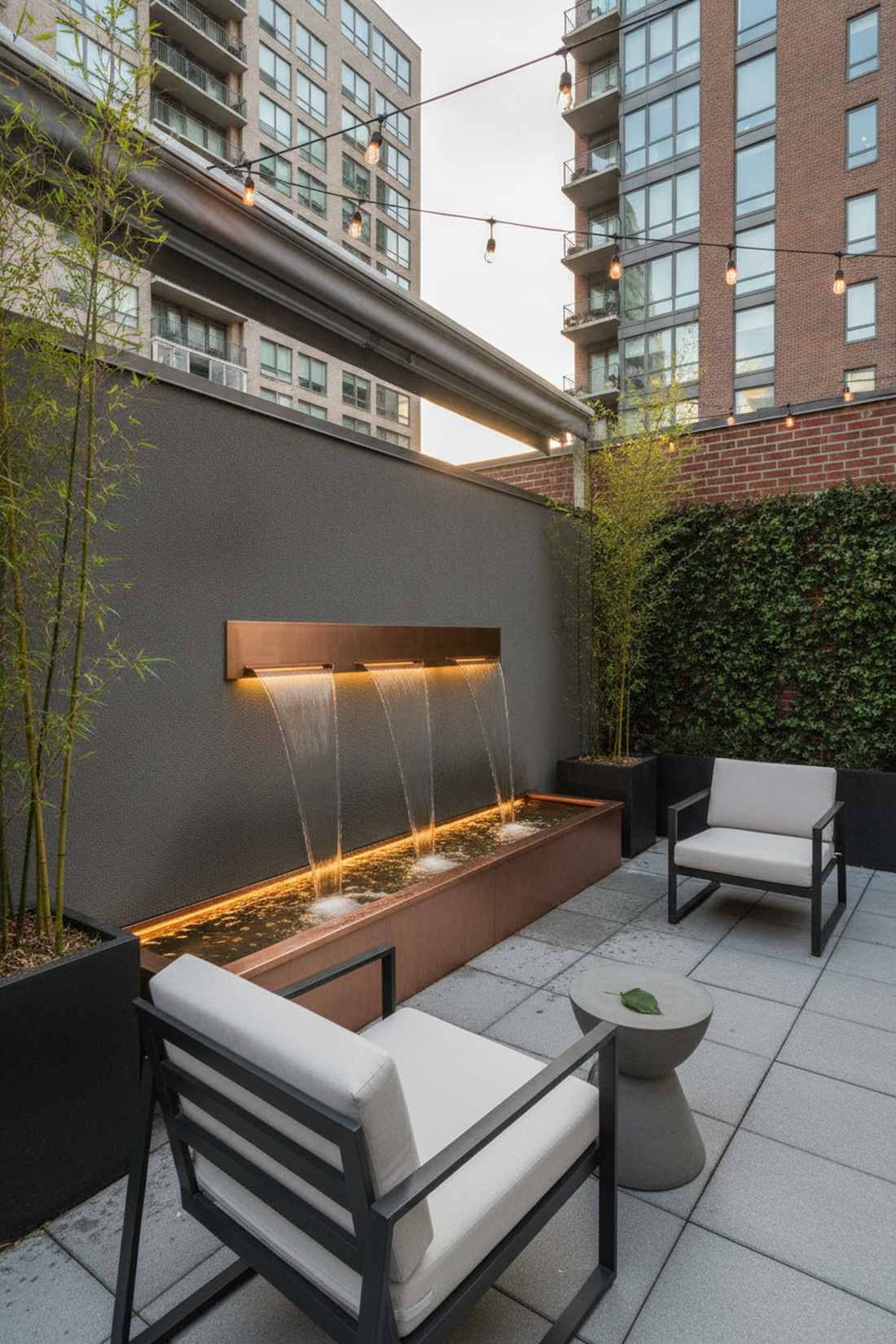 wall mounted water feature