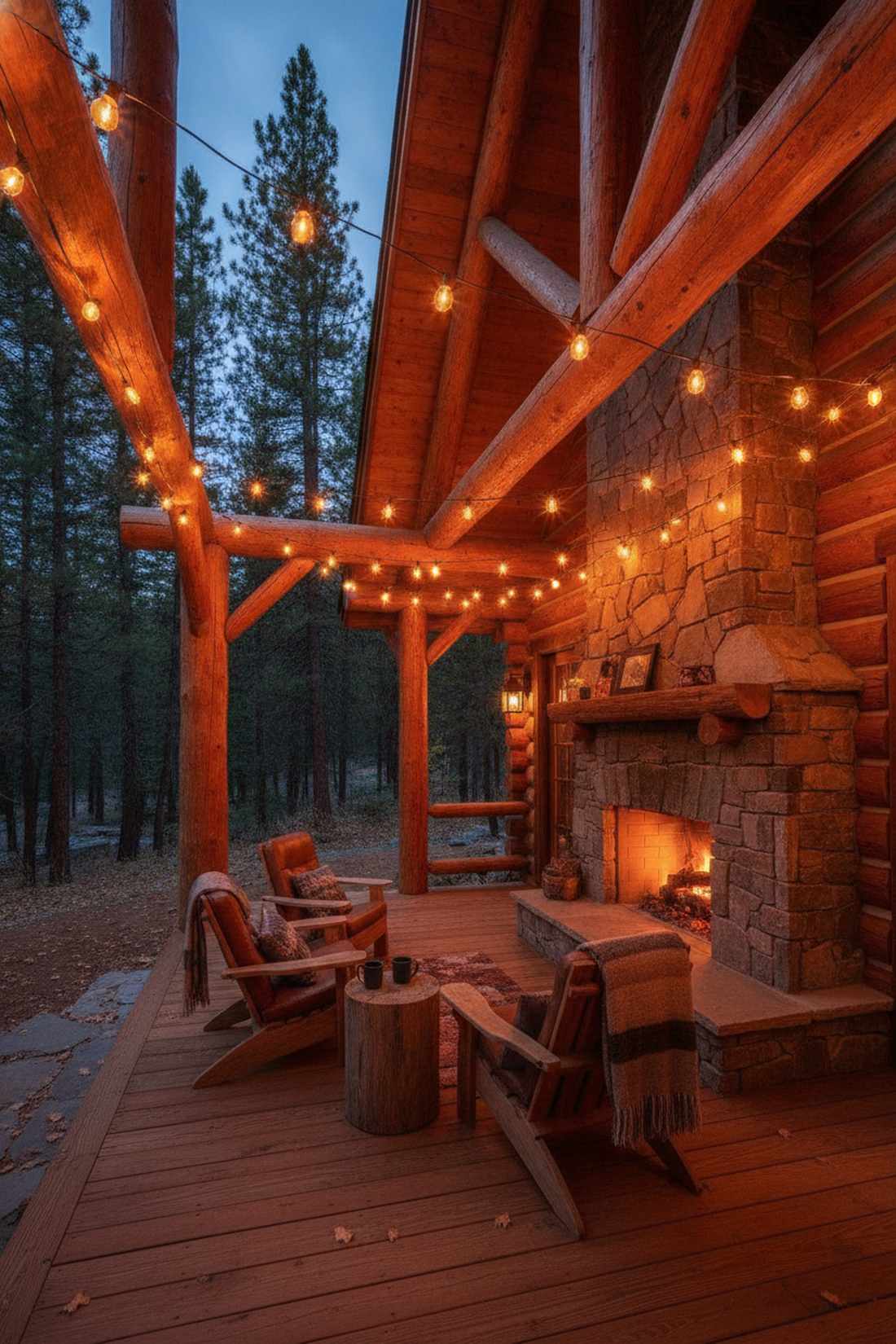 amber glow rustic