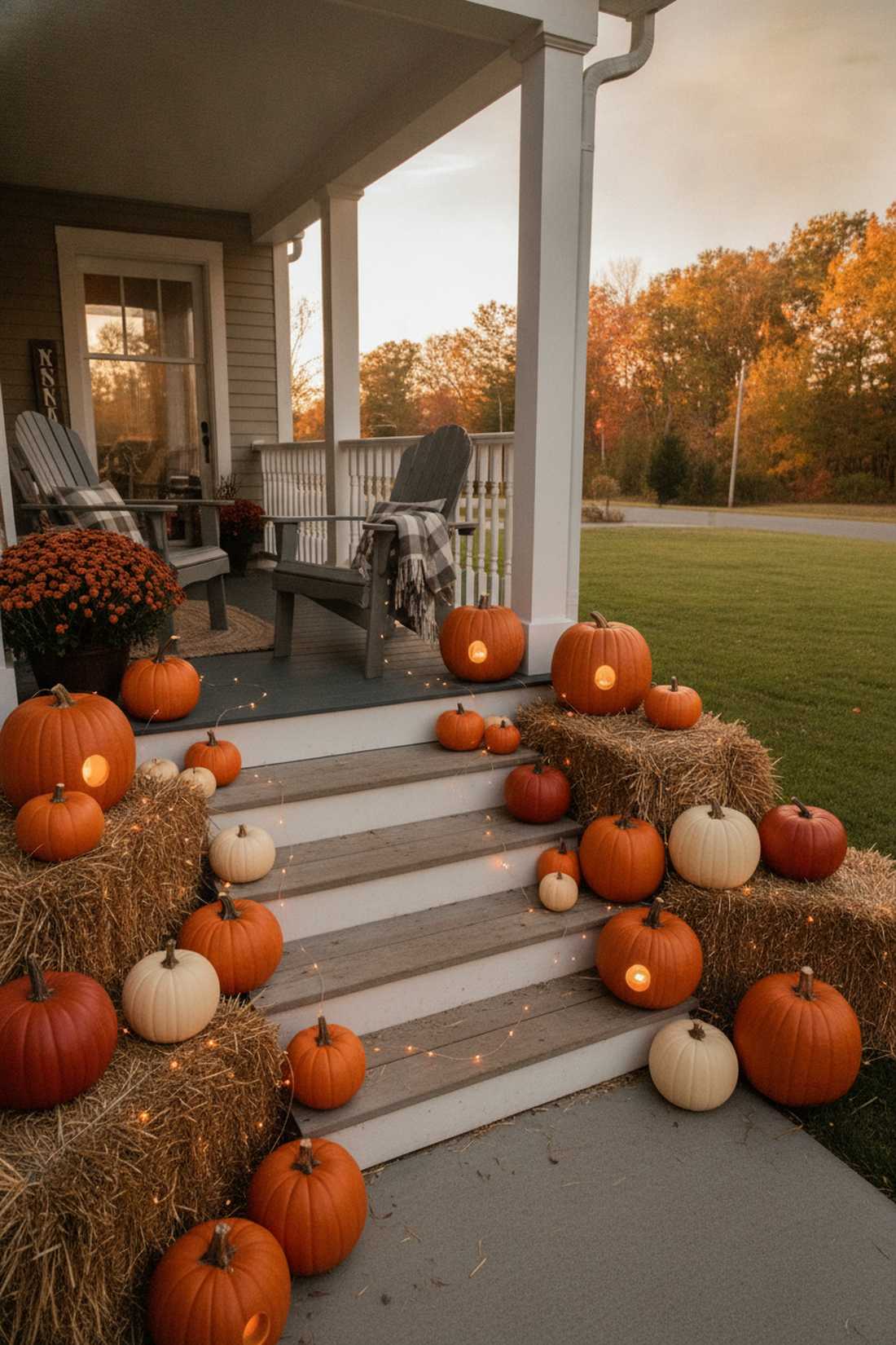 autumn harvest displays