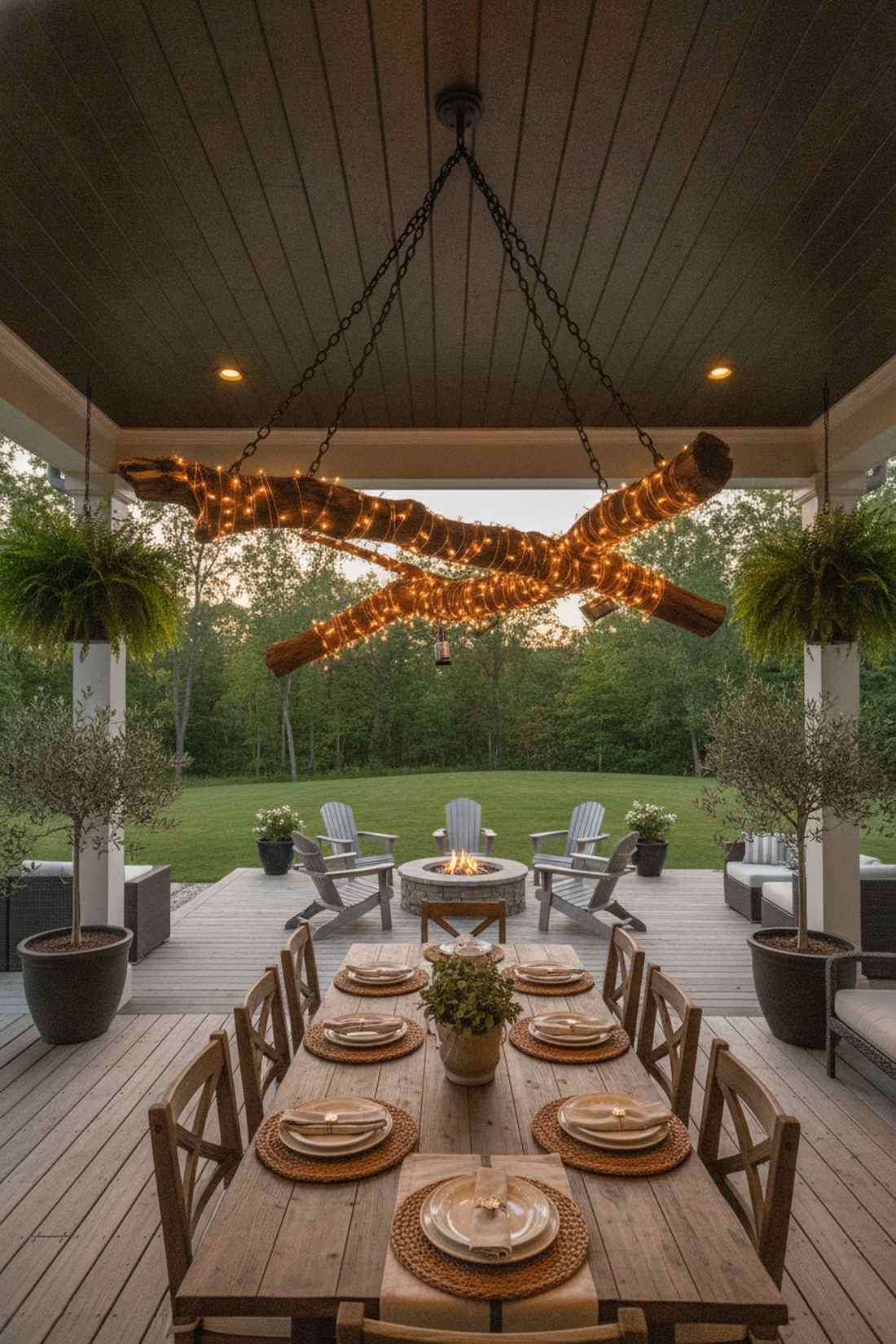 branch chandelier creation