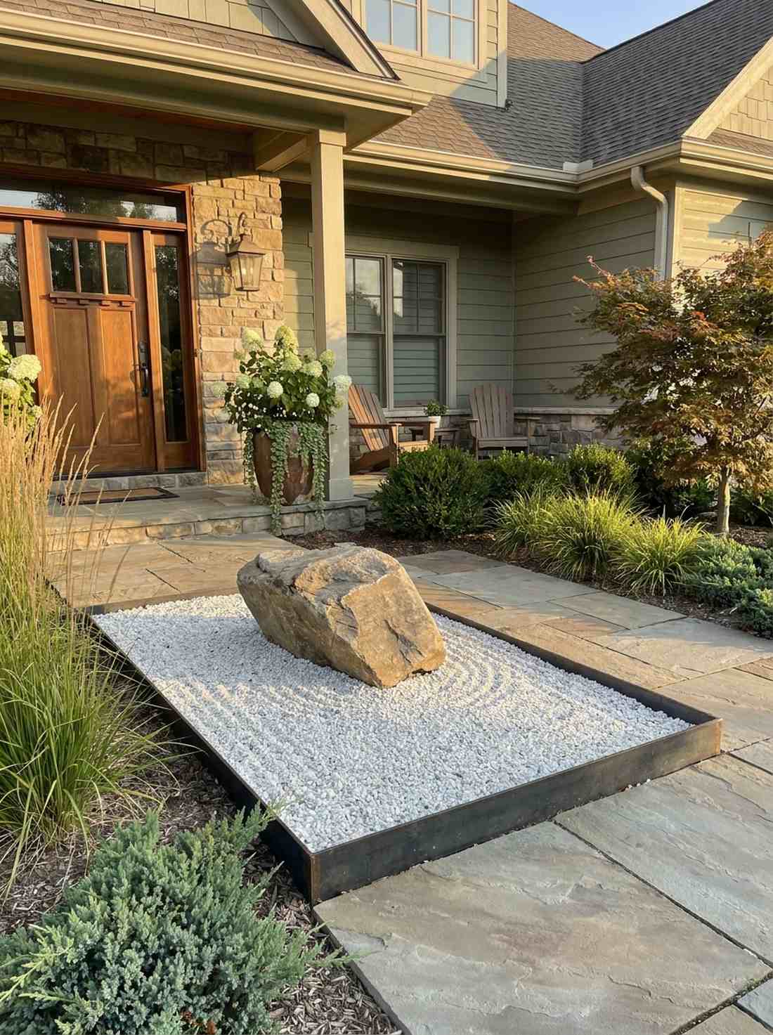 entry courtyard greeting