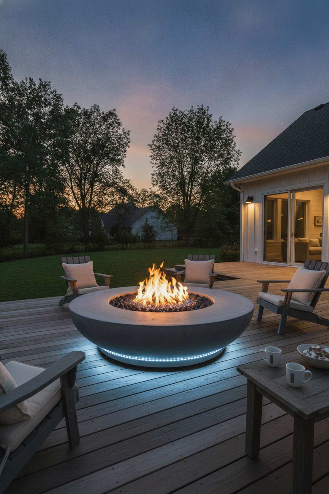 fire feature lighting