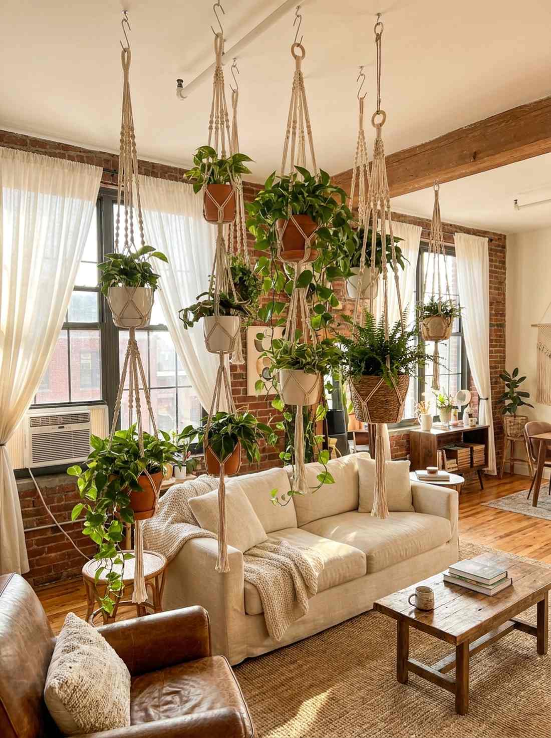 hanging plant installations