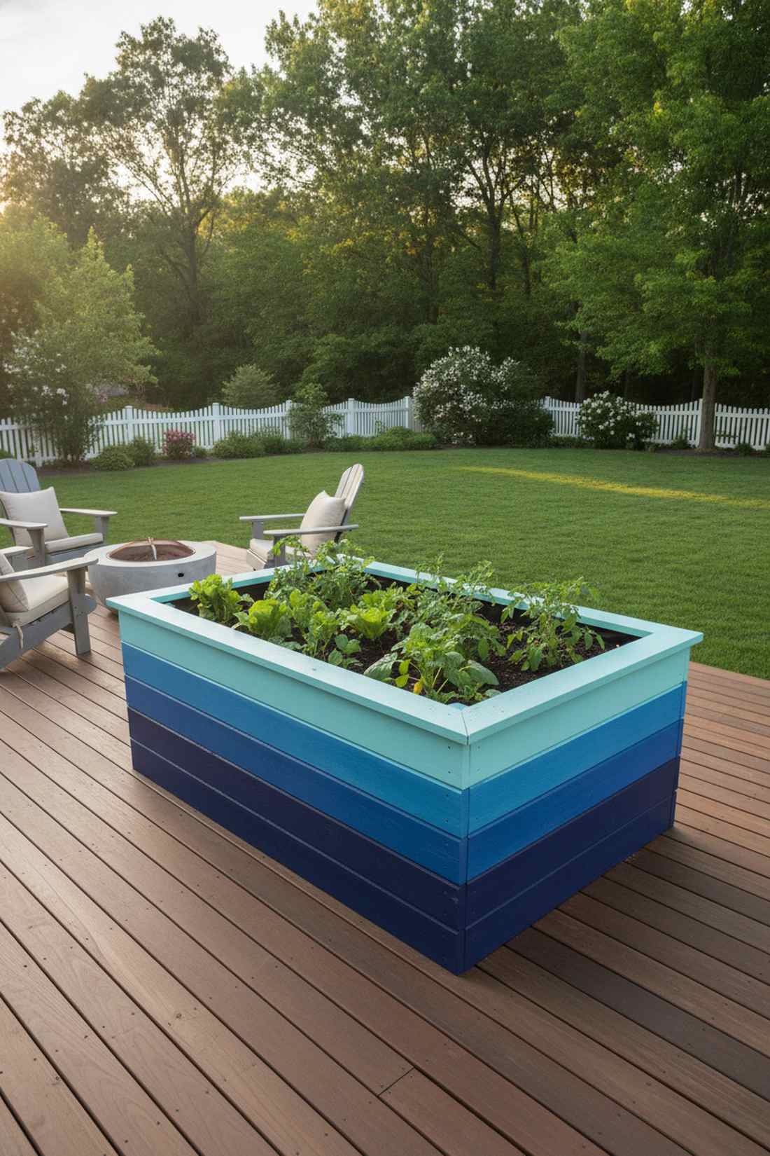 painted gradient bed