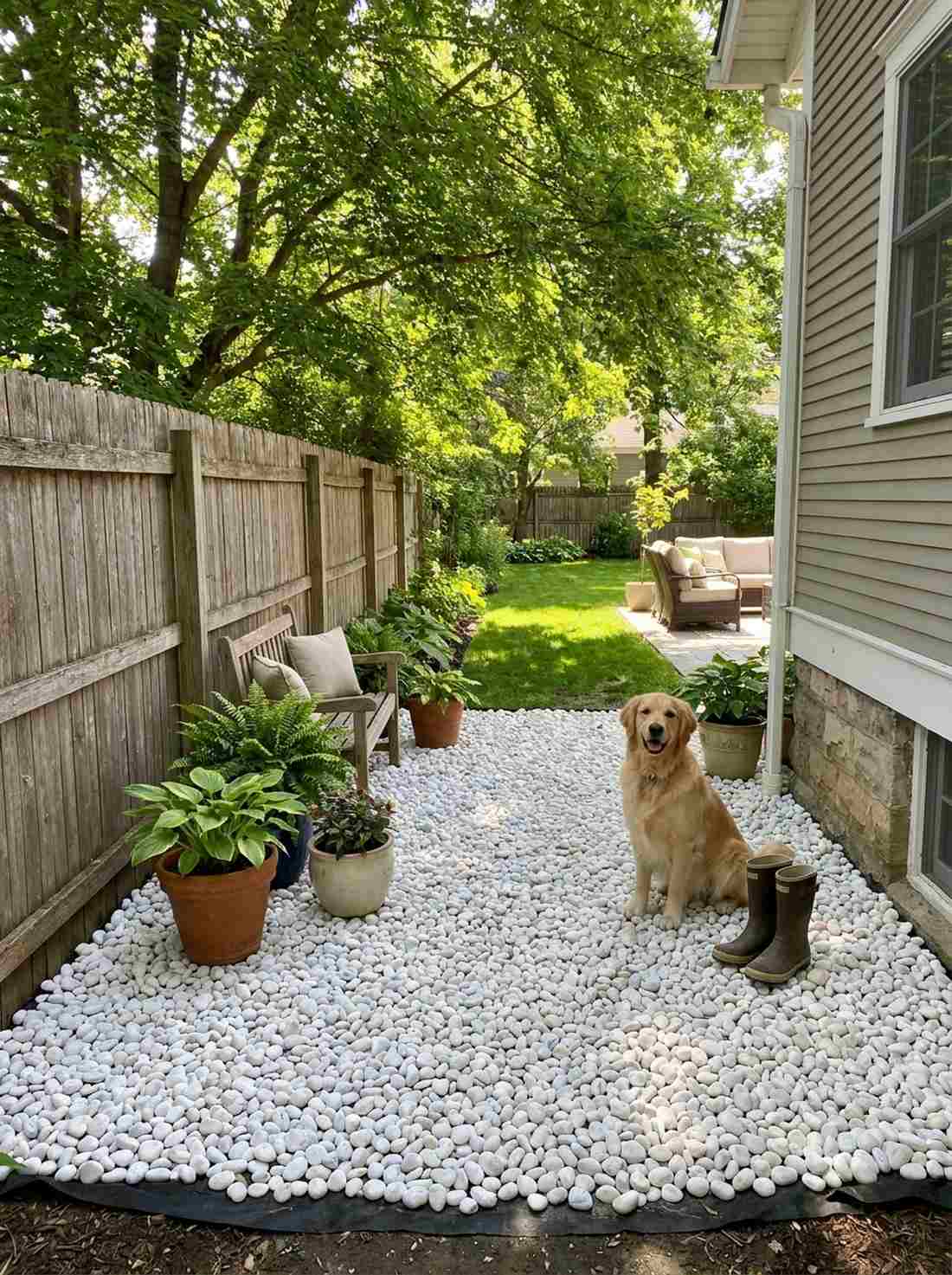 pebble ground cover