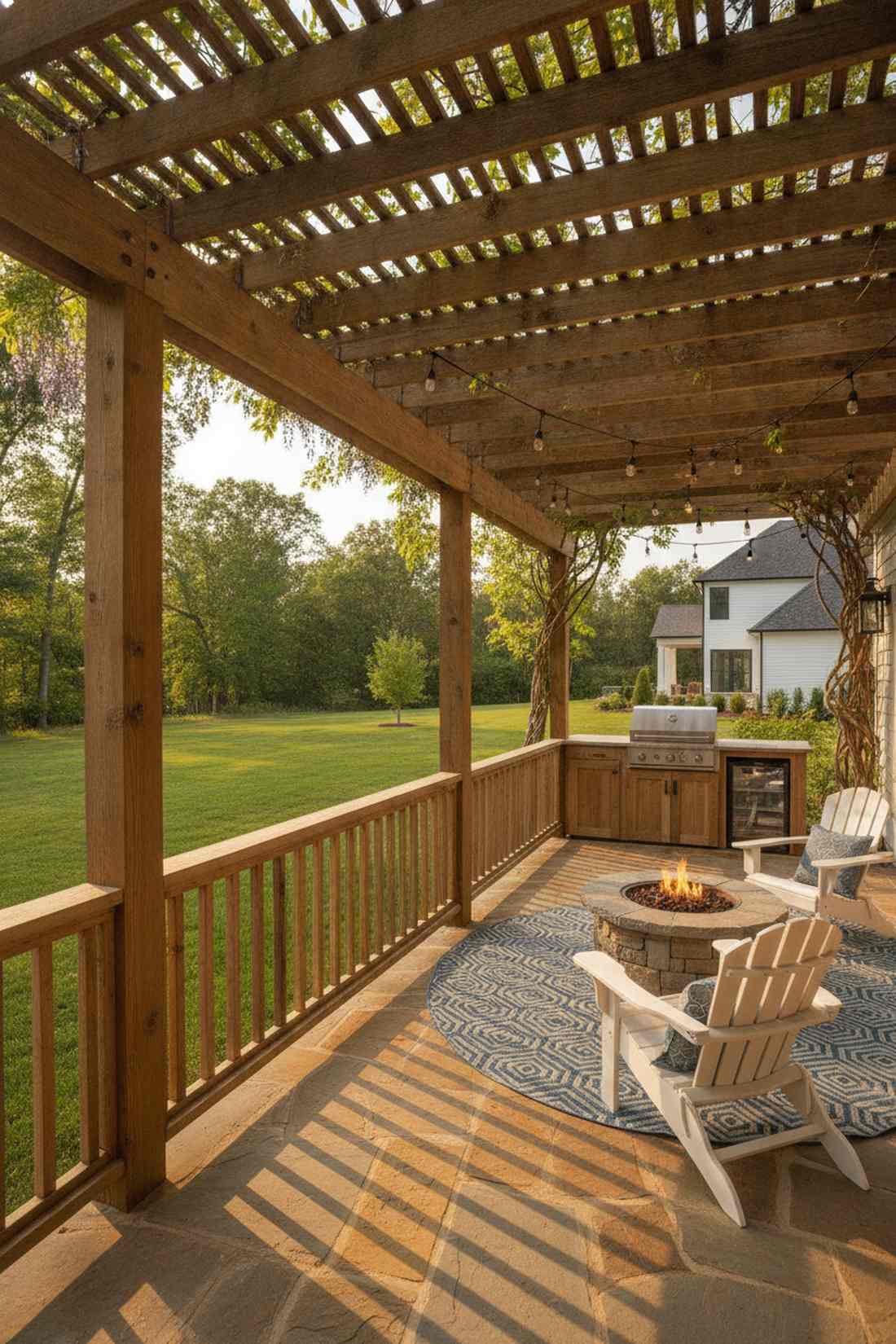 pergola topped fence