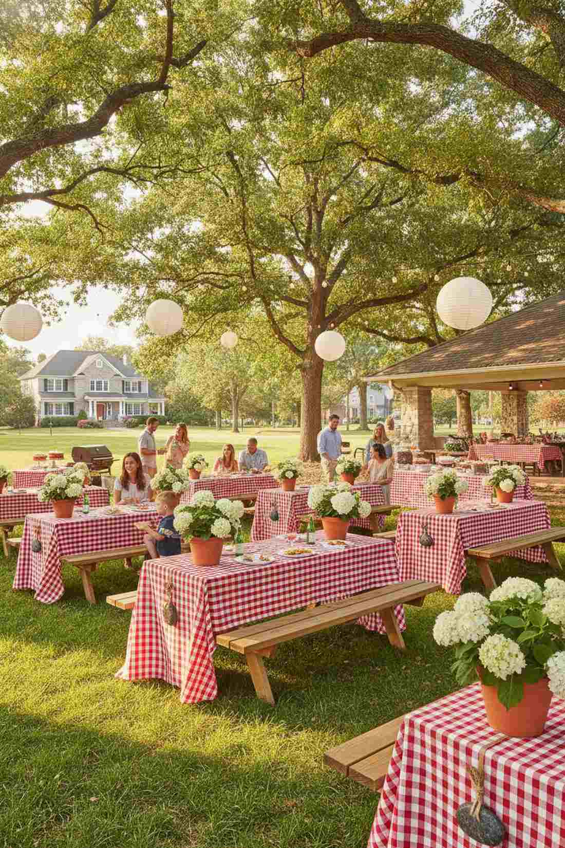 picnic table clusters