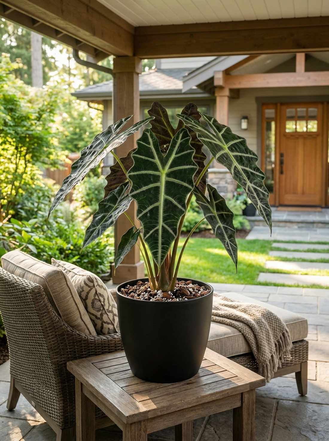 alocasia african mask plant